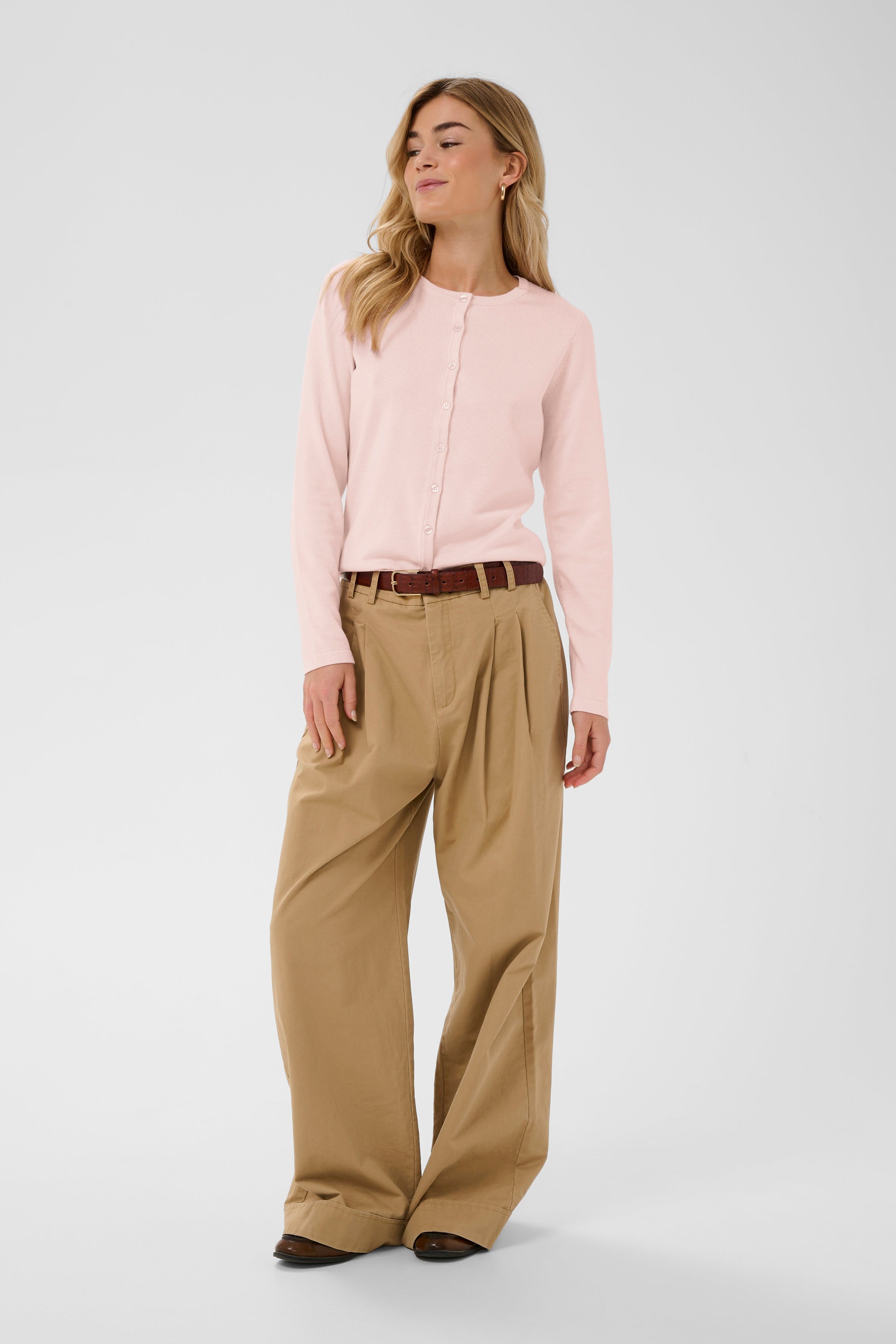 MilaSZ R-Neck Cardigan LOOKBOOK FRONT 30500005-131904