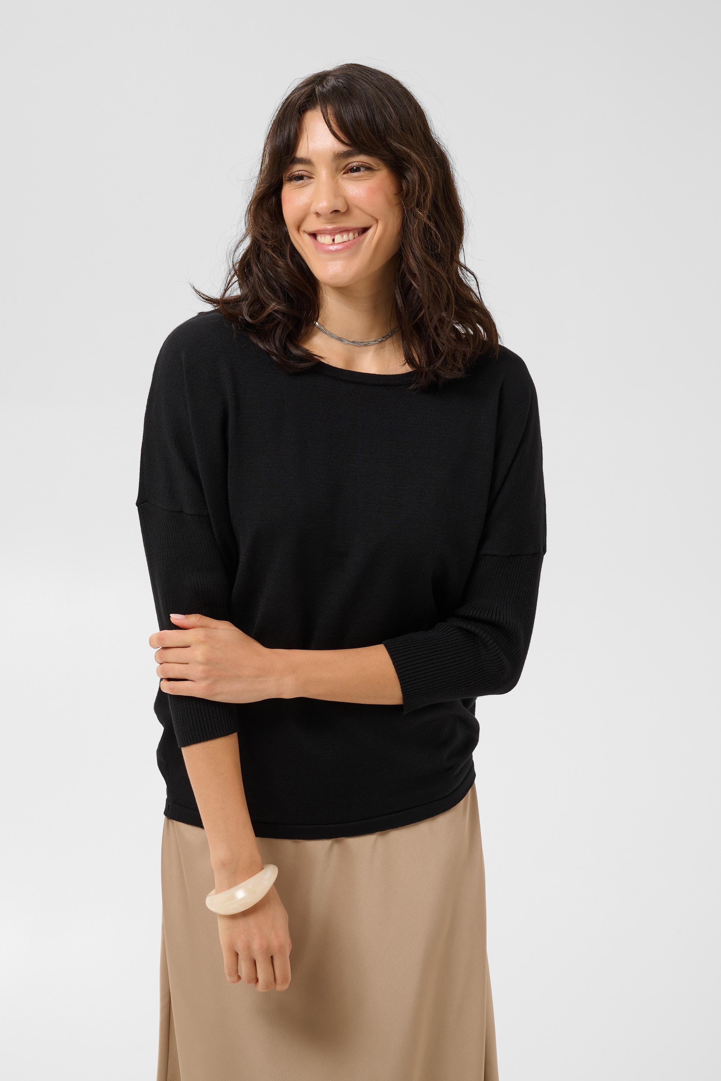 MilaSZ R-Neck Pullover LOOKBOOK FRONT 30500003-0001
