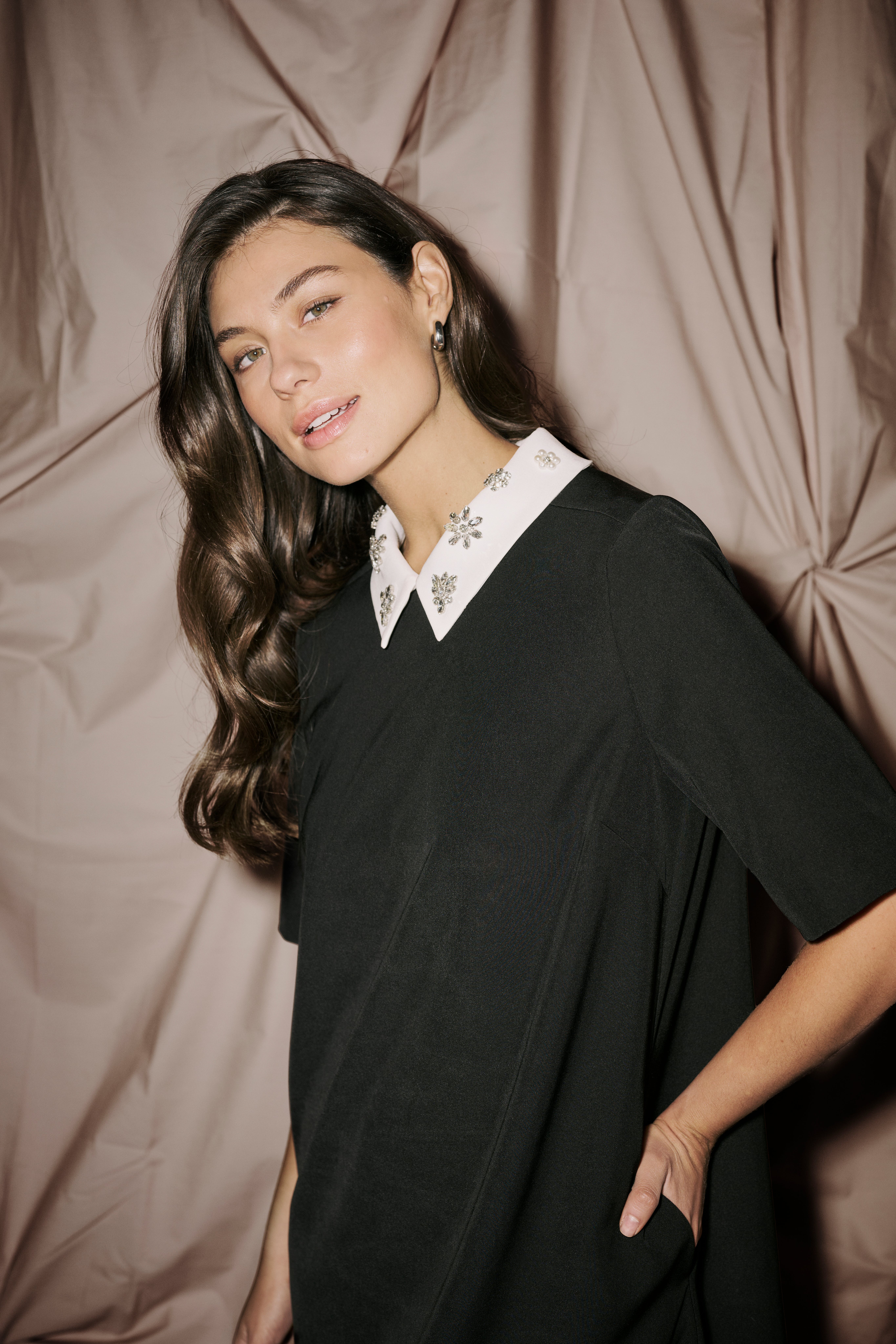 CUbelle Dress with collar LOCATION NONE 50112527-500012