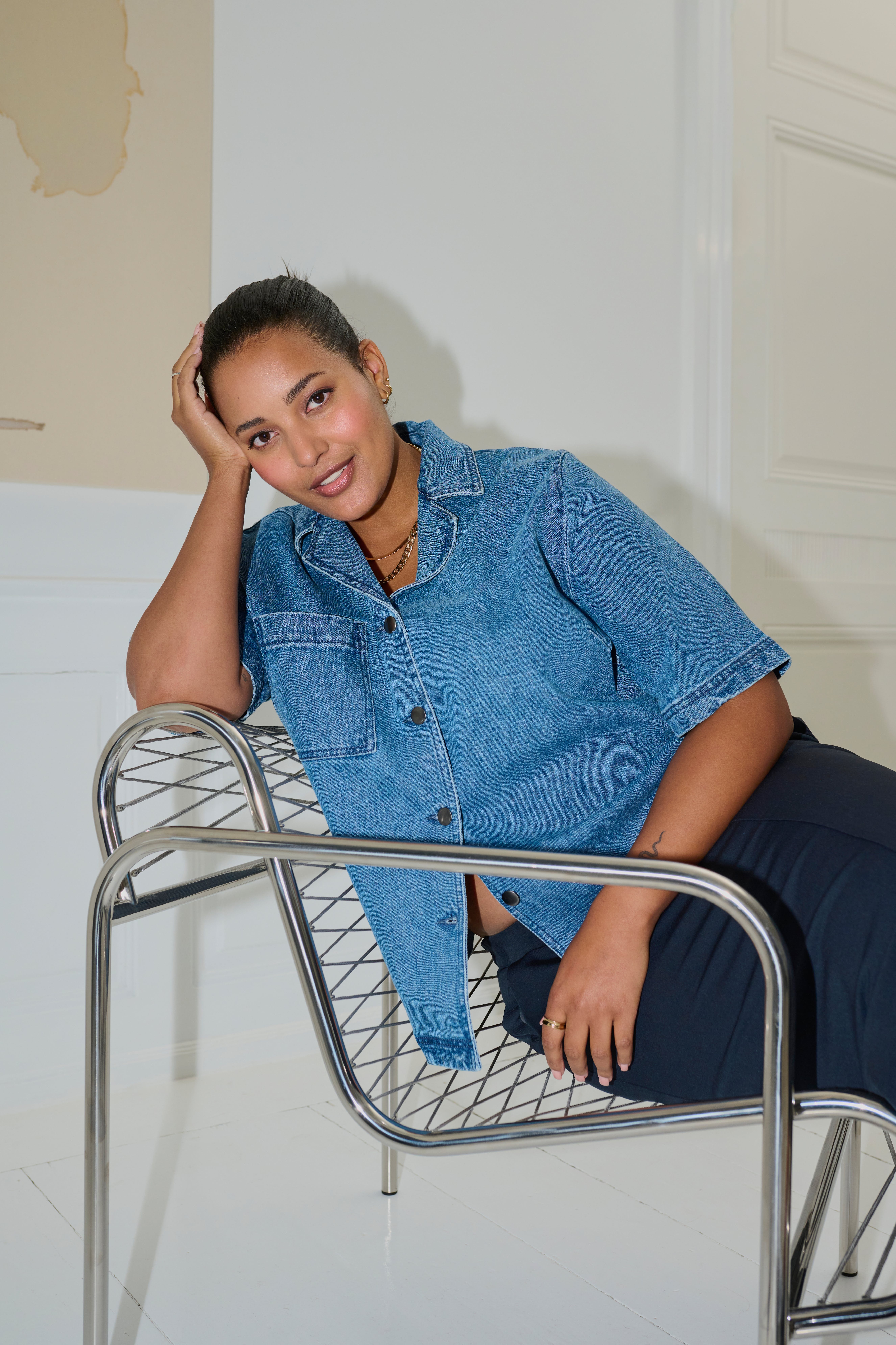 KCnicole Denim Overhemd LOCATION NONE 10582511-103168