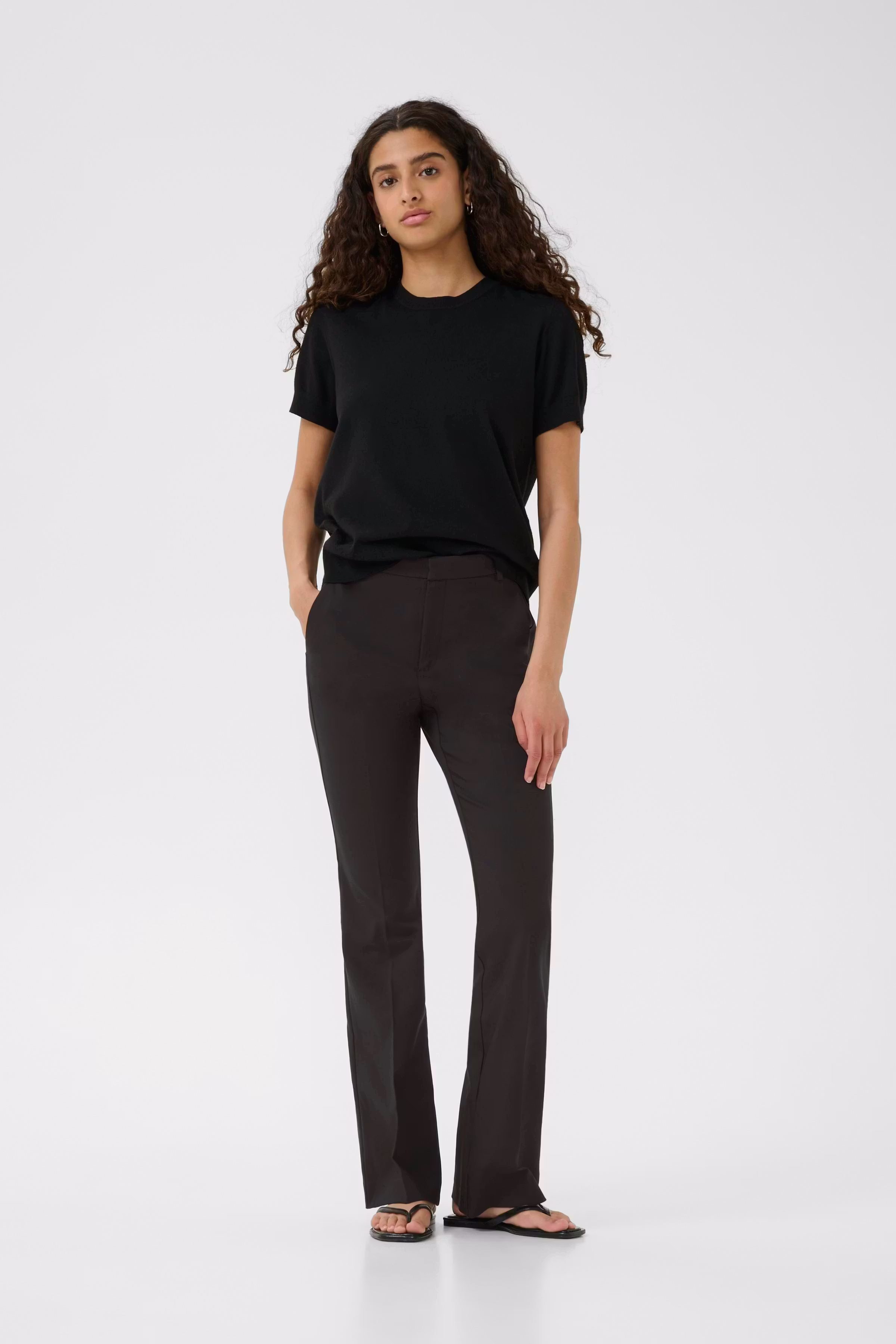 ZellaIW Bootcut Broek LOOKBOOK FRONT 30105364-10050