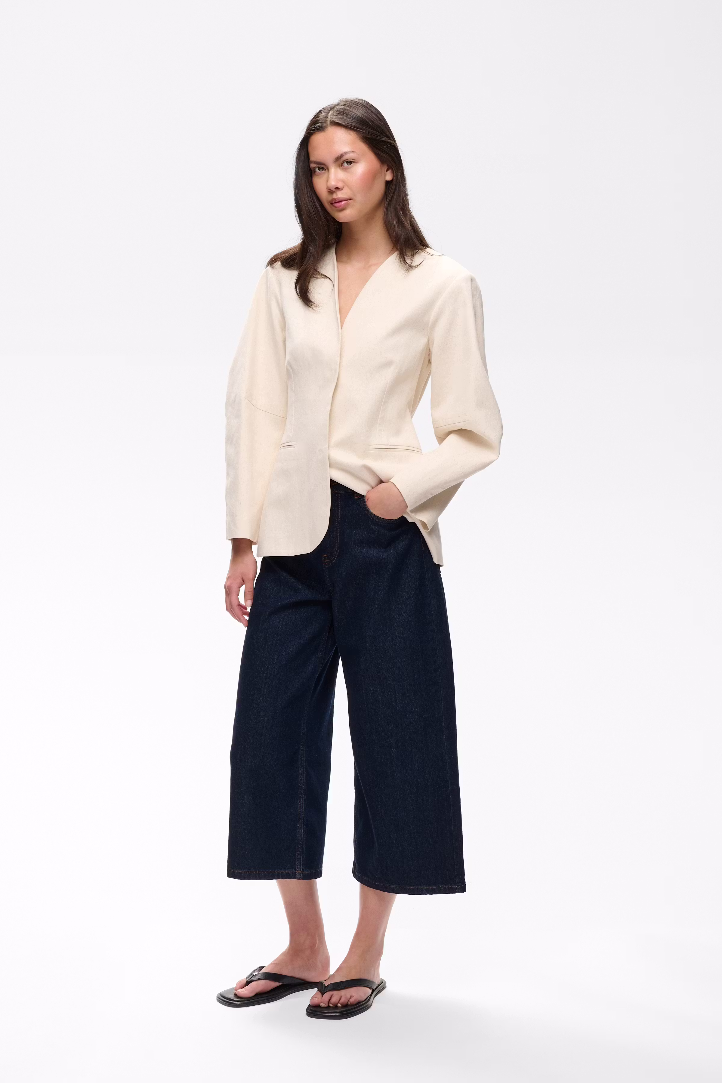 BaliaIW Culotte Jeans LOOKBOOK FRONT 30111227-304092