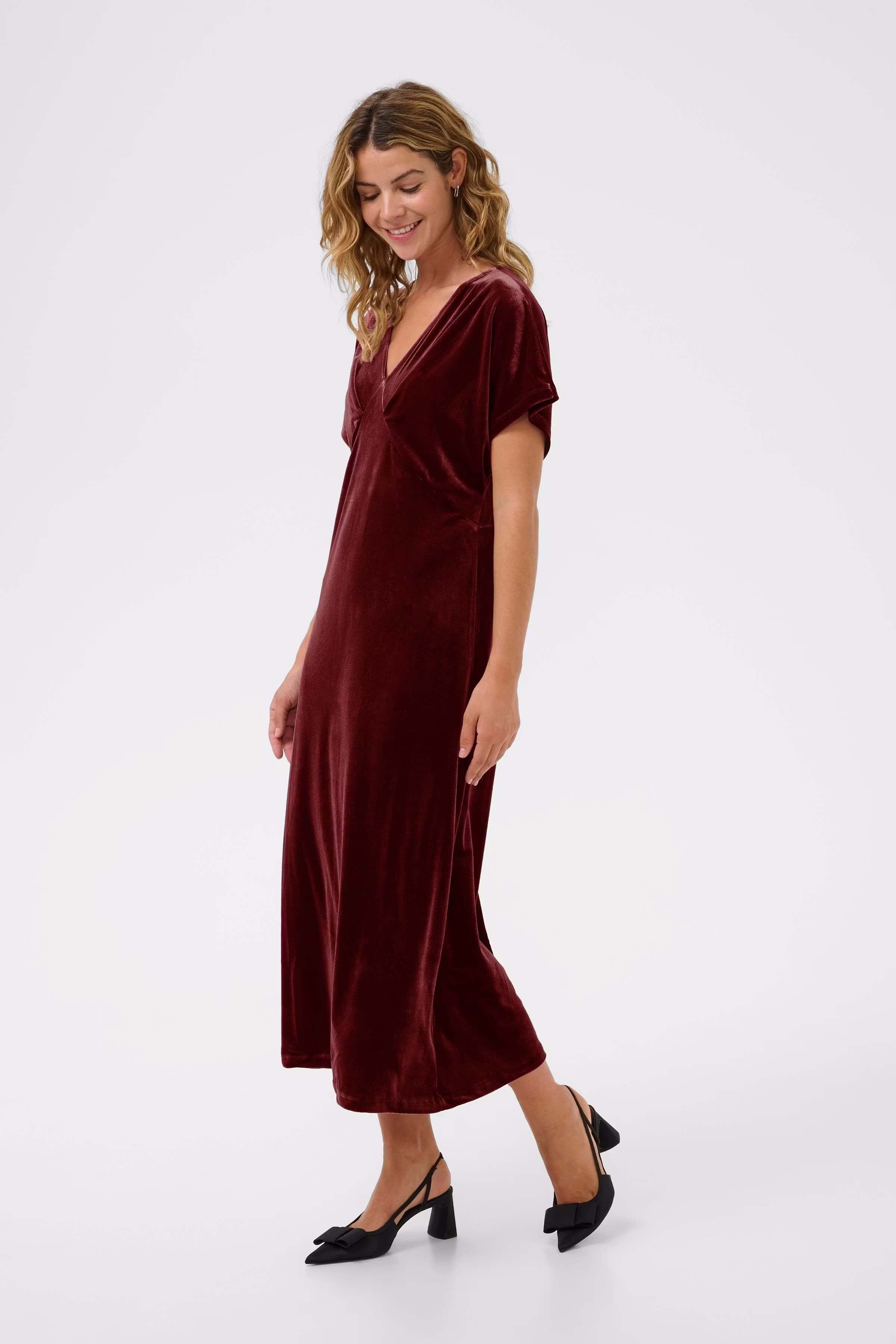CRFrosty Velur Kjole LOOKBOOK FRONT 10614446-191522