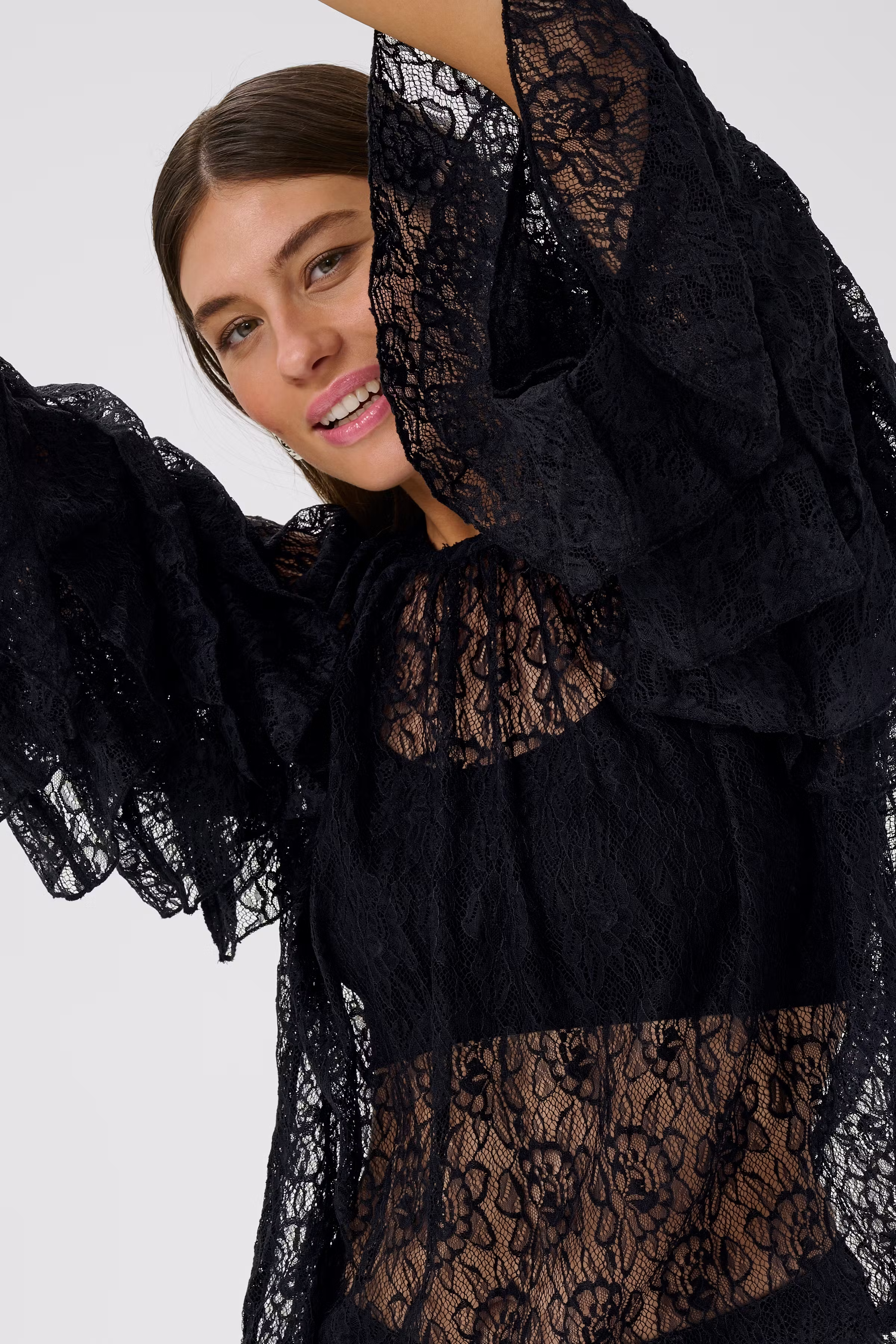 CUclemency Bluse mit Rüschenärmeln LOOKBOOK DETAIL 50112497-500012