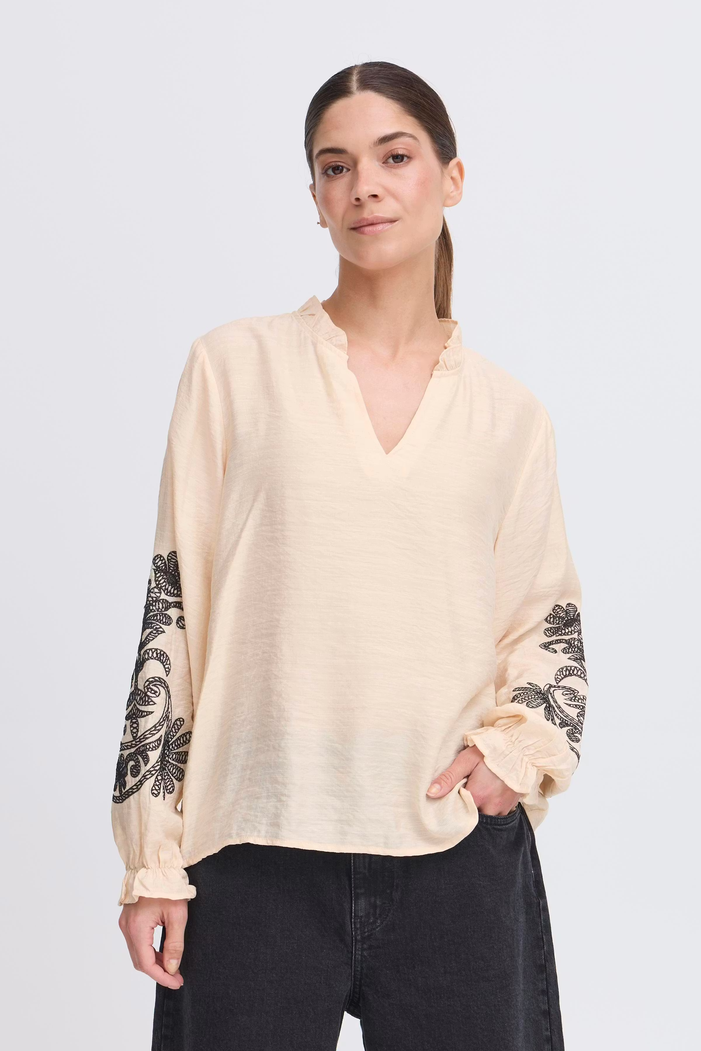 PZROSELIN Bluse LOOKBOOK FRONT 50208736-110105