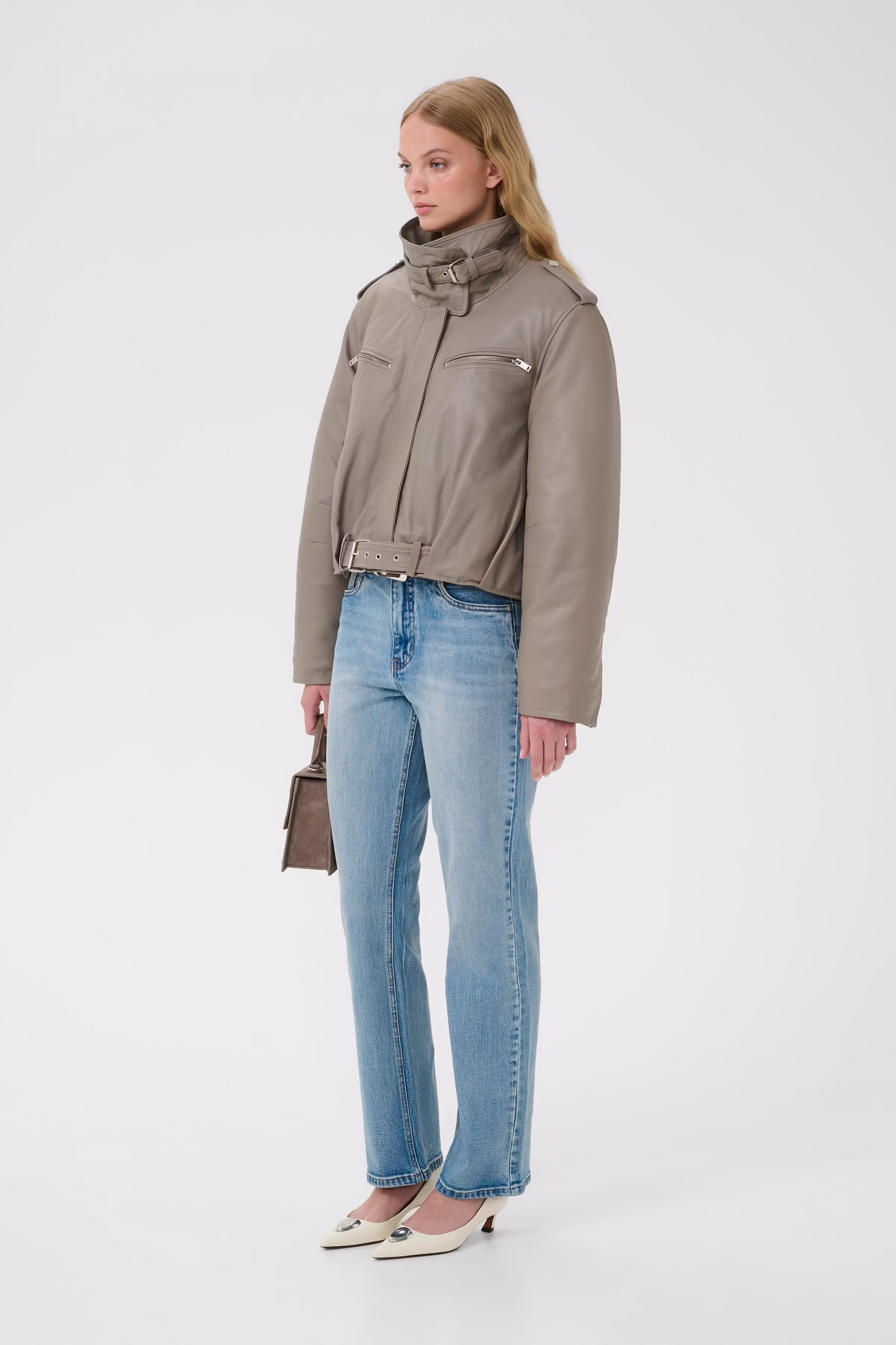 GZleva Læderjakke LOOKBOOK FRONT 10910322-107731