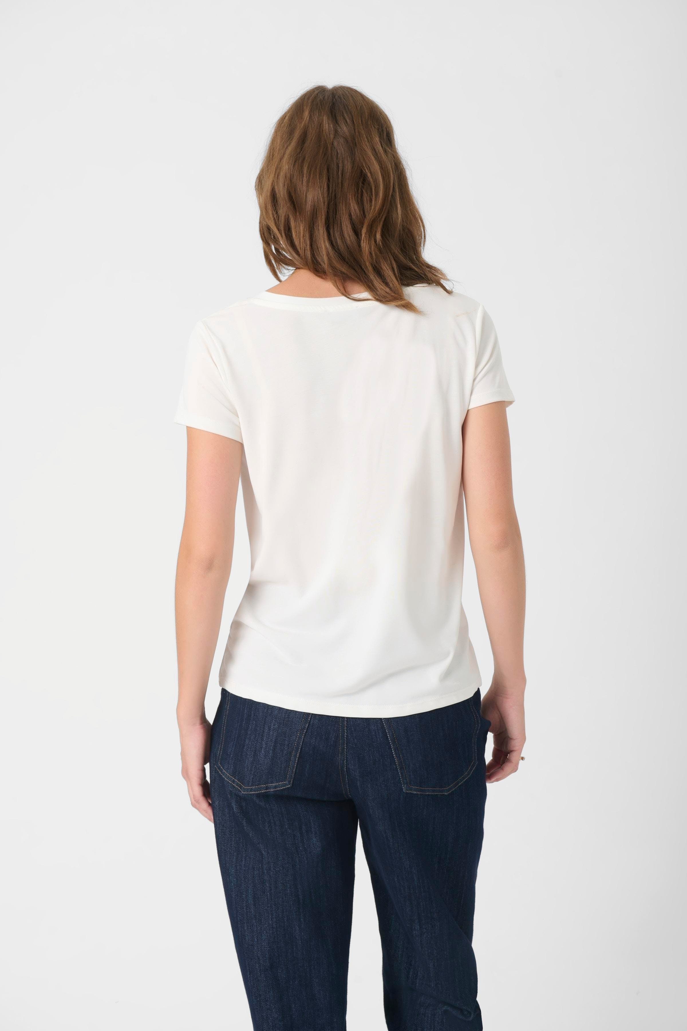 SLColumbine V-neck T-shirt LOOKBOOK BACK 30404284-40093