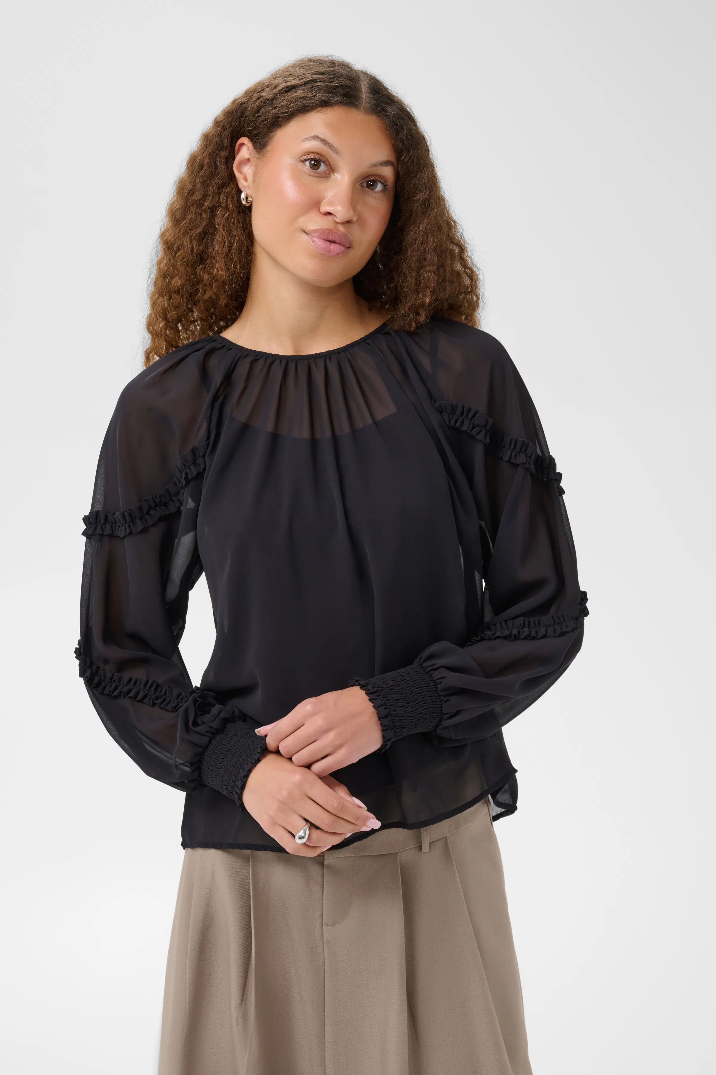 KAnoelle Bluse LOOKBOOK FRONT 10512413-100121