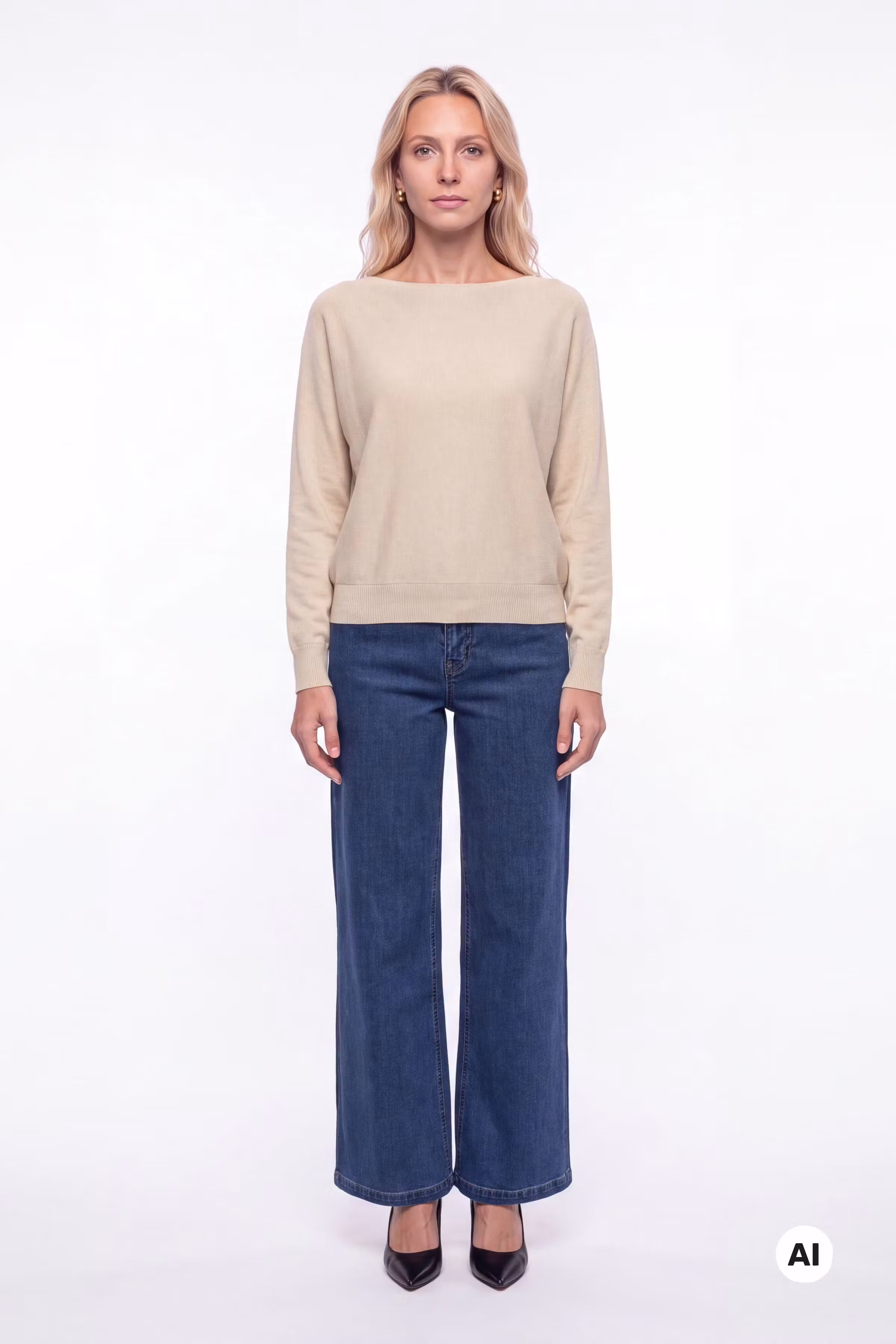 CUannemarie striktrøje LOOKBOOK FRONT 50106466-5102110