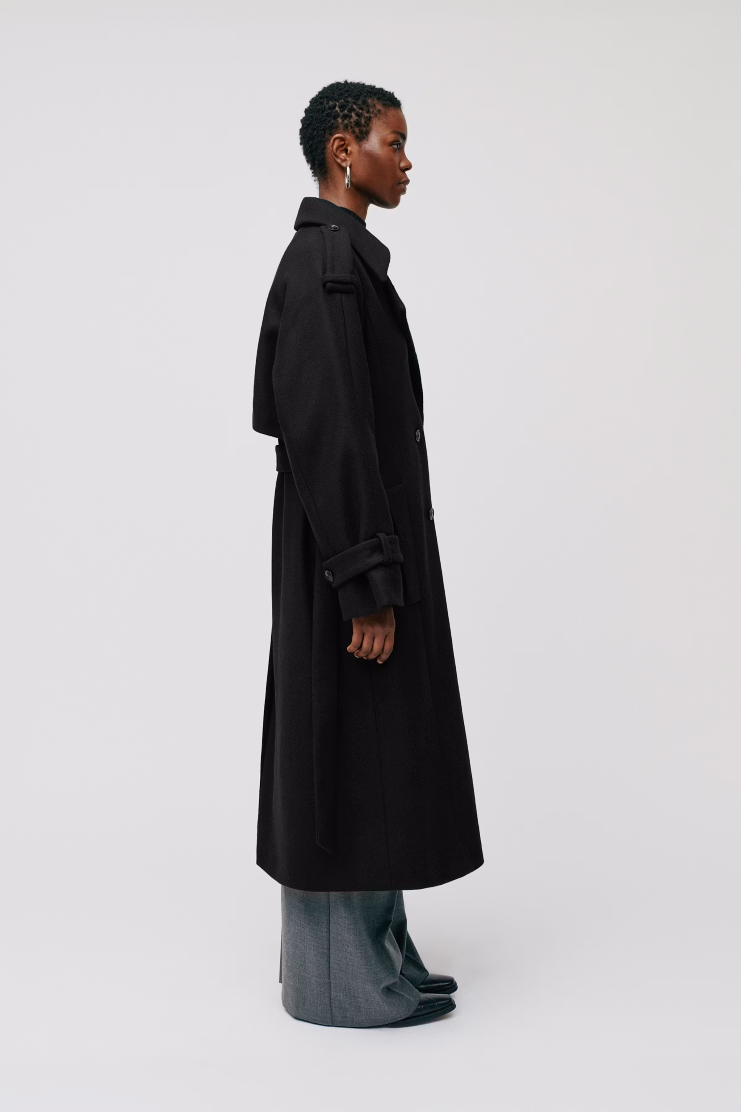 CAROLINE Coat LOOKBOOK FRONT 30600182-BK999