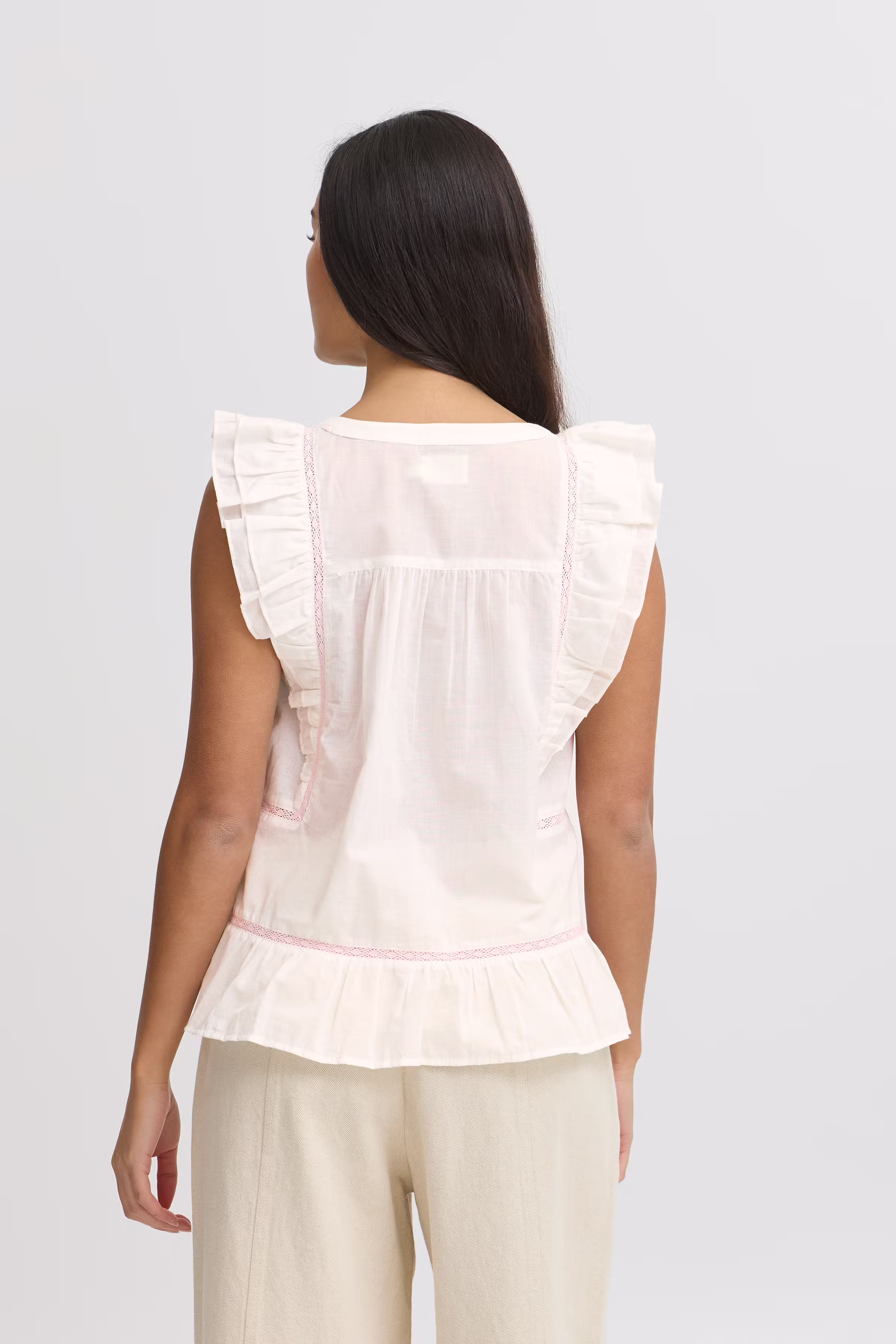 IREMILY Kurzarm-Bluse LOOKBOOK BACK 20122890-110602