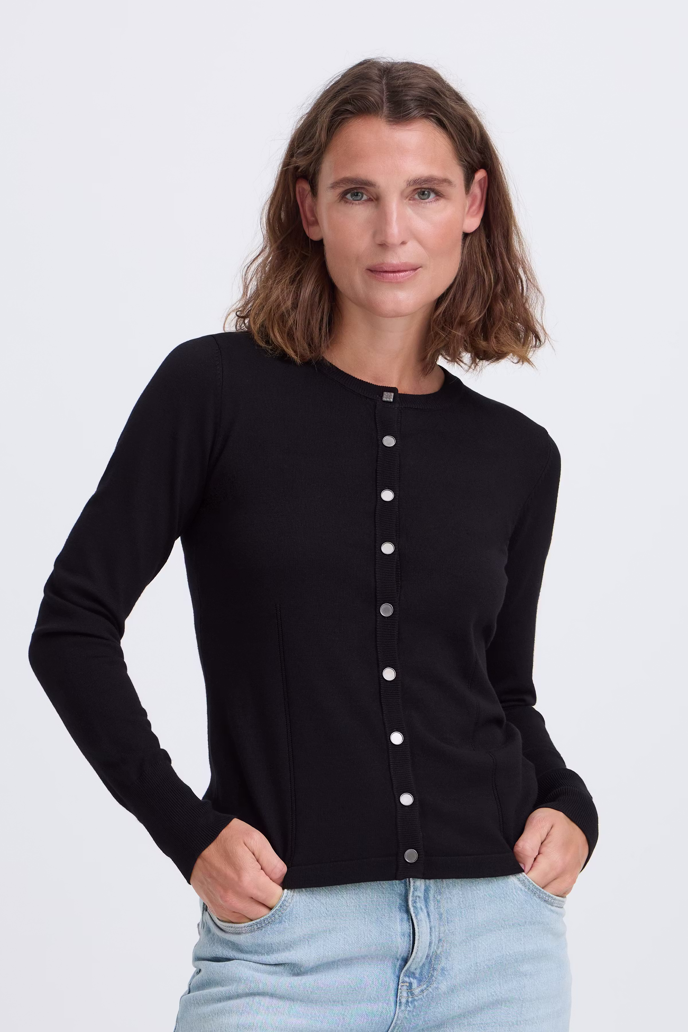 PZSara L/S Cardigan LOOKBOOK FRONT 50203229-5000199
