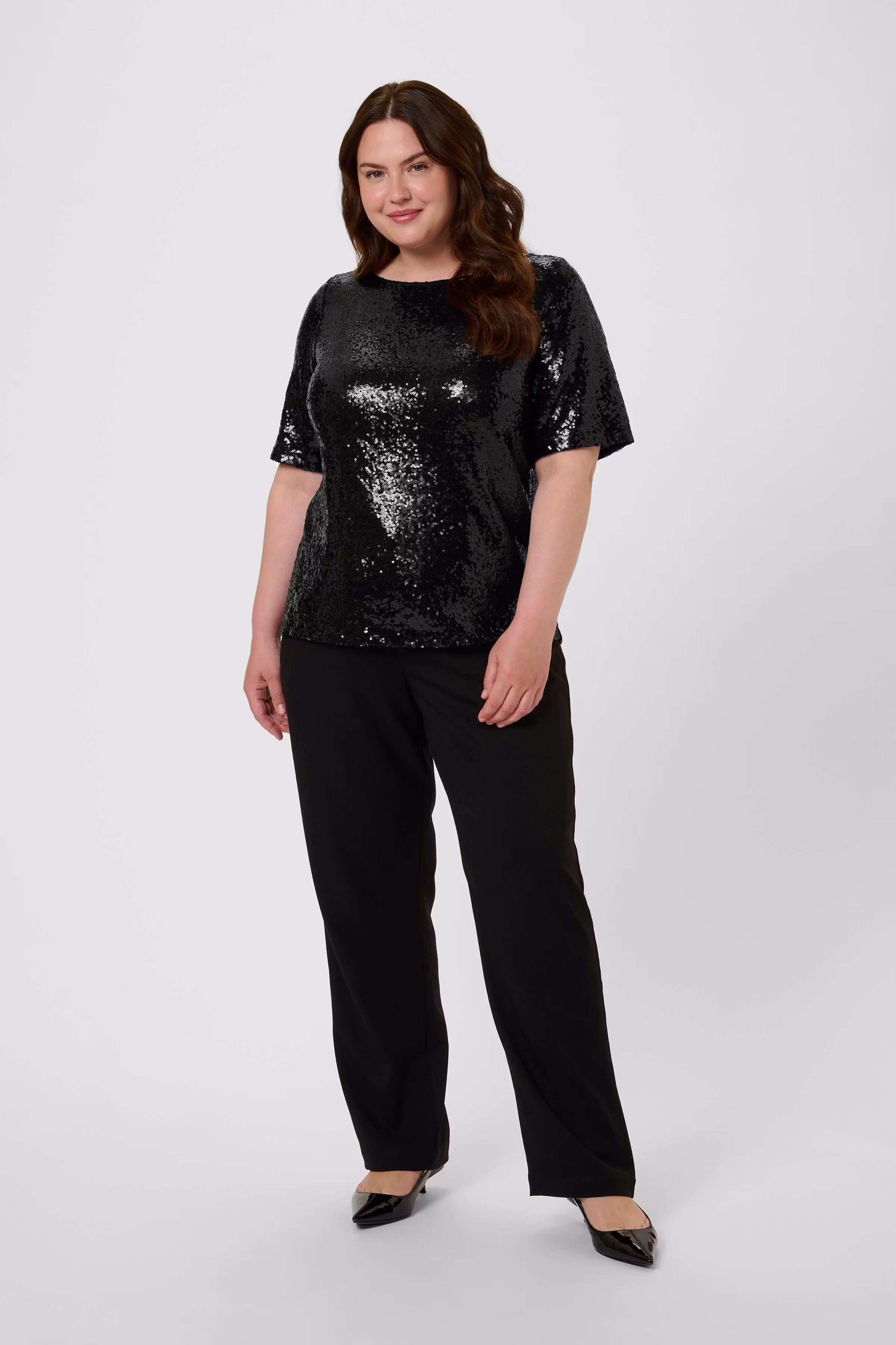 KCmirana Pailletbluse LOOKBOOK FRONT 10583819-100121