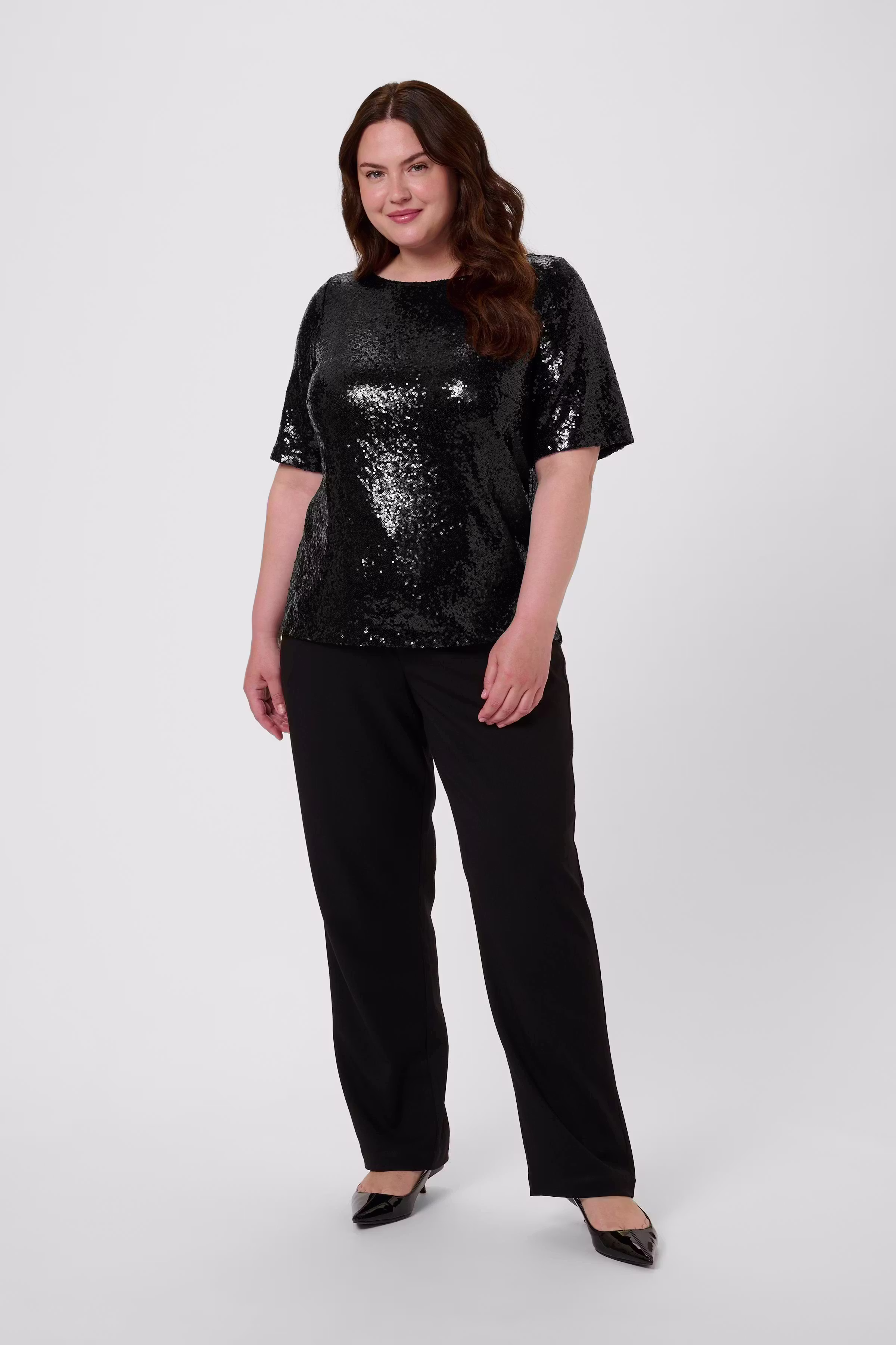 KCmirana Pailletbluse LOOKBOOK FRONT 10583819-100121