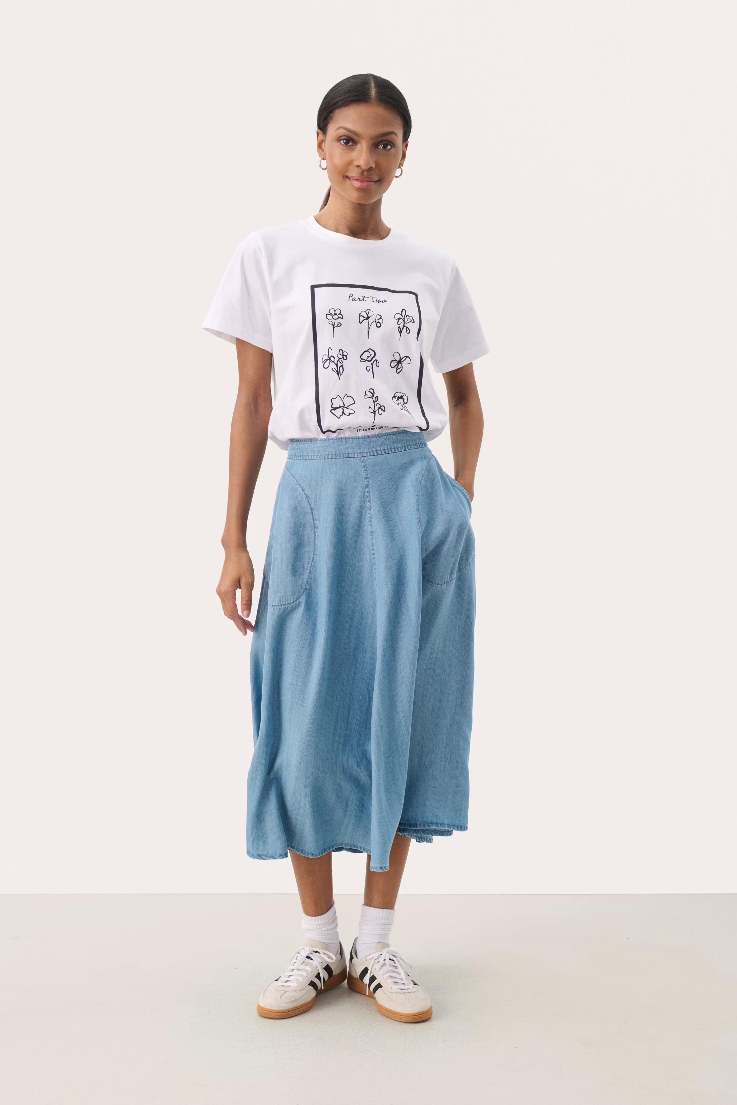 PernillePW Denimnederdel LOOKBOOK FRONT 30306819-300155