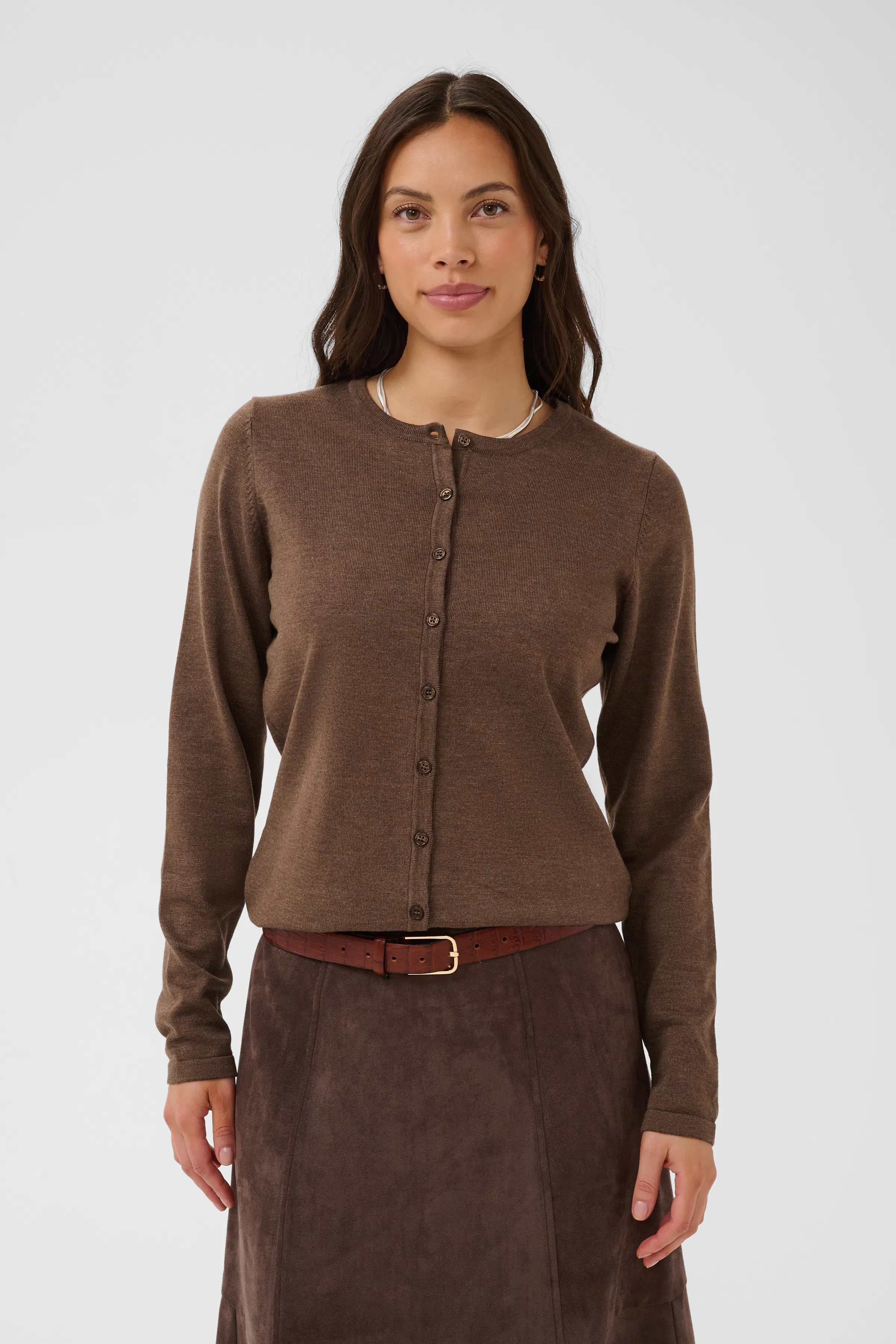 MilaSZ R-Neck Cardigan LOOKBOOK FRONT 30500005-1912241