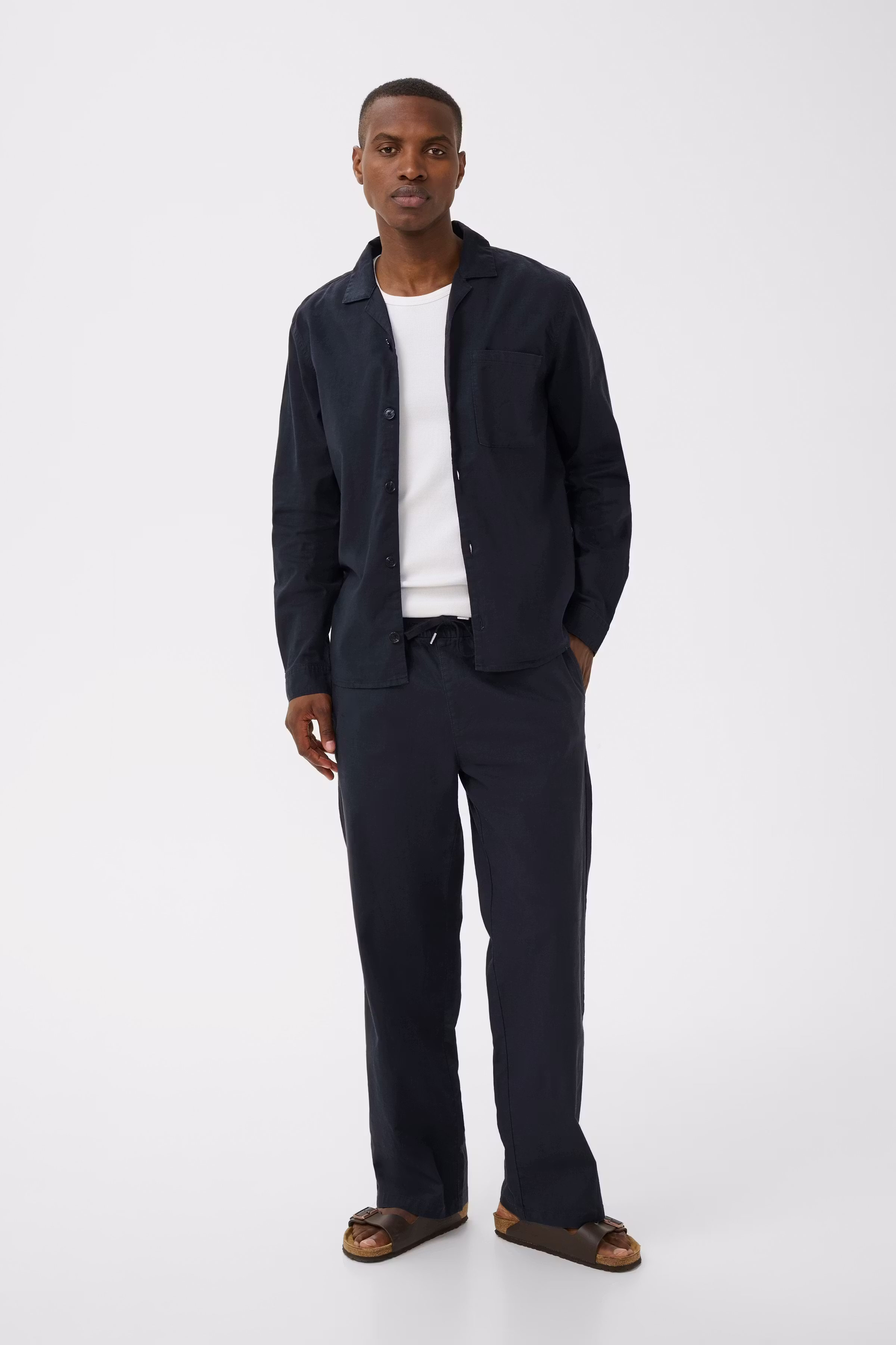 MAbarto hørskjorte LOOKBOOK FRONT 30207435-194011