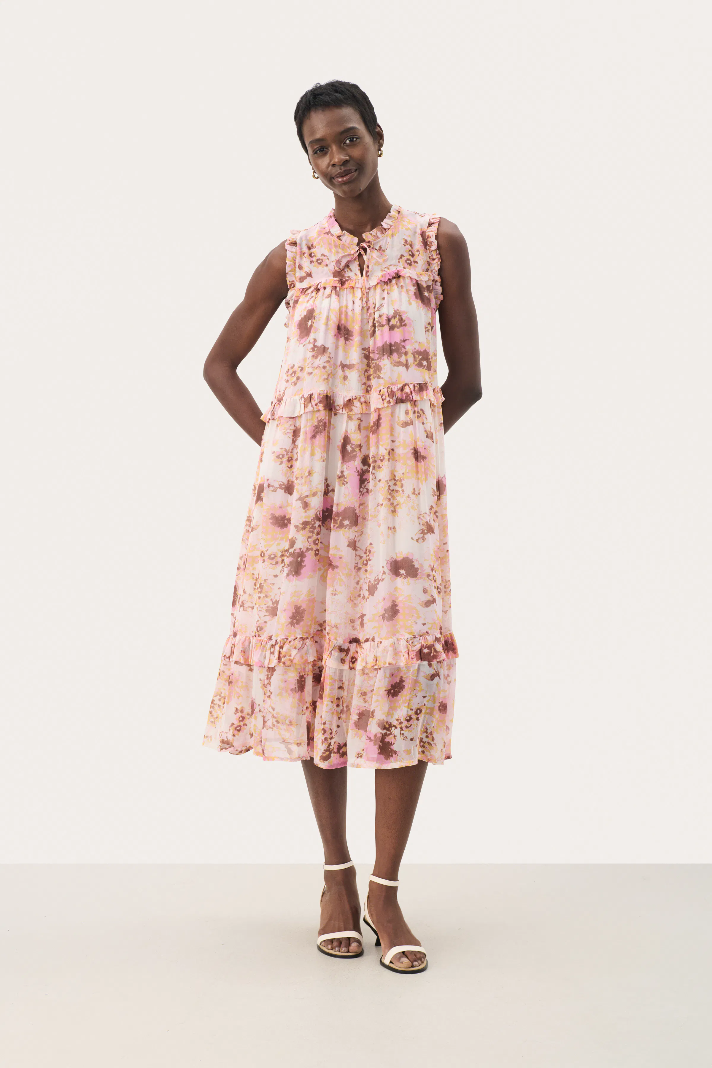 LamiyaPW Dress in french oak snake print / nature colour