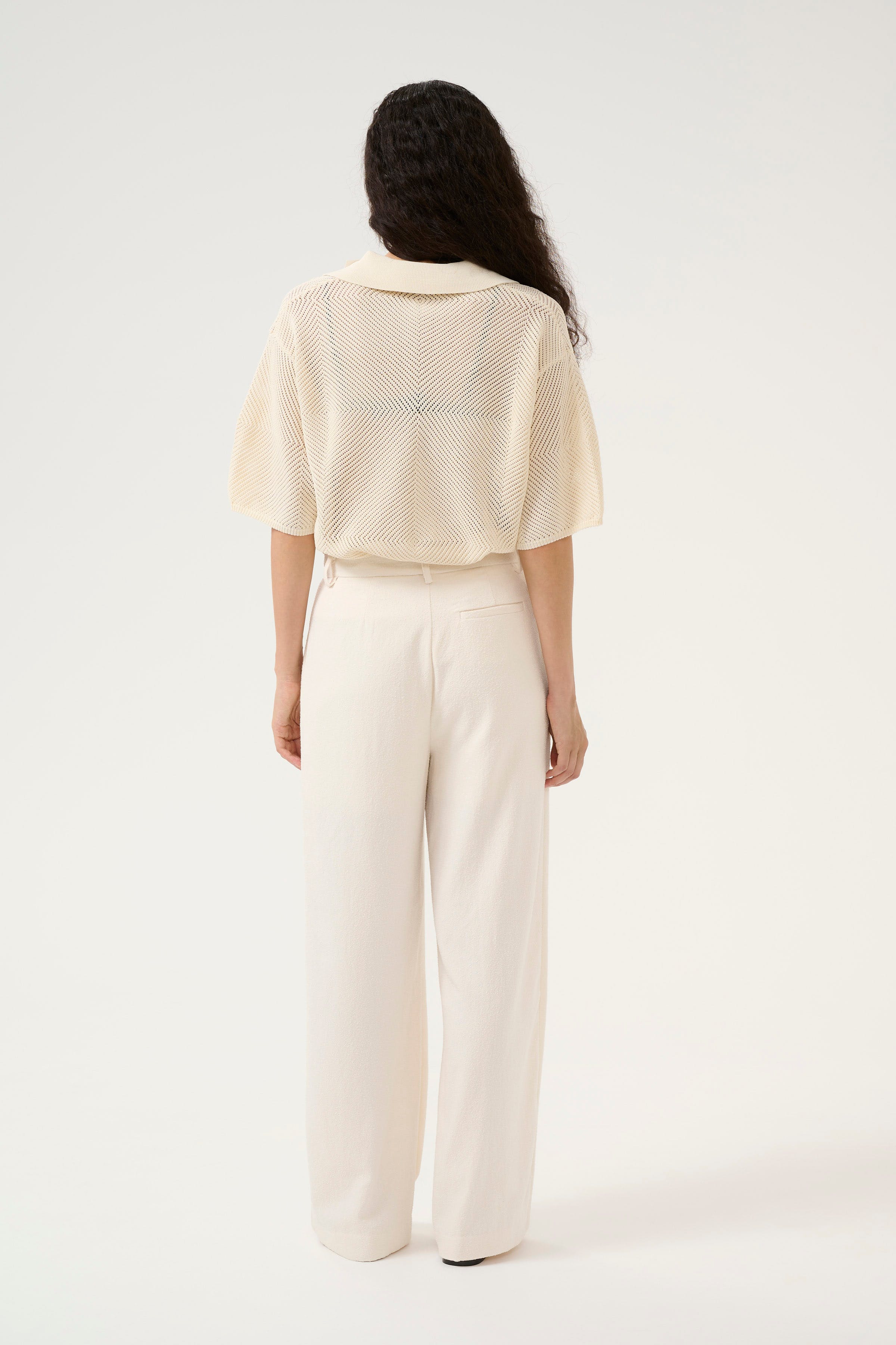 KBUpala Short-sleeved knit sweater LOOKBOOK BACK 10105419-110103