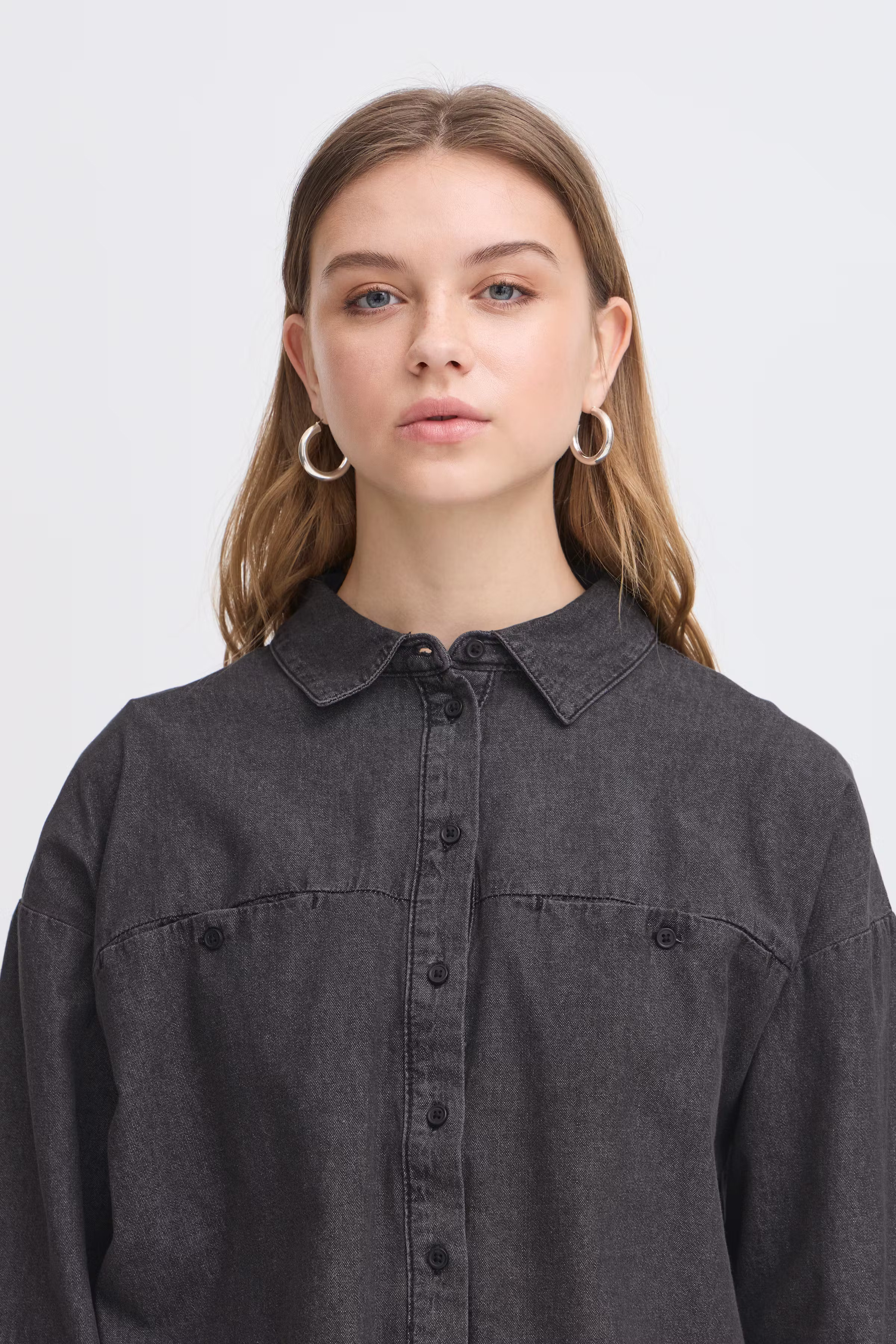 IHARCHER Denim blouse LOOKBOOK DETAIL 20122389-200341