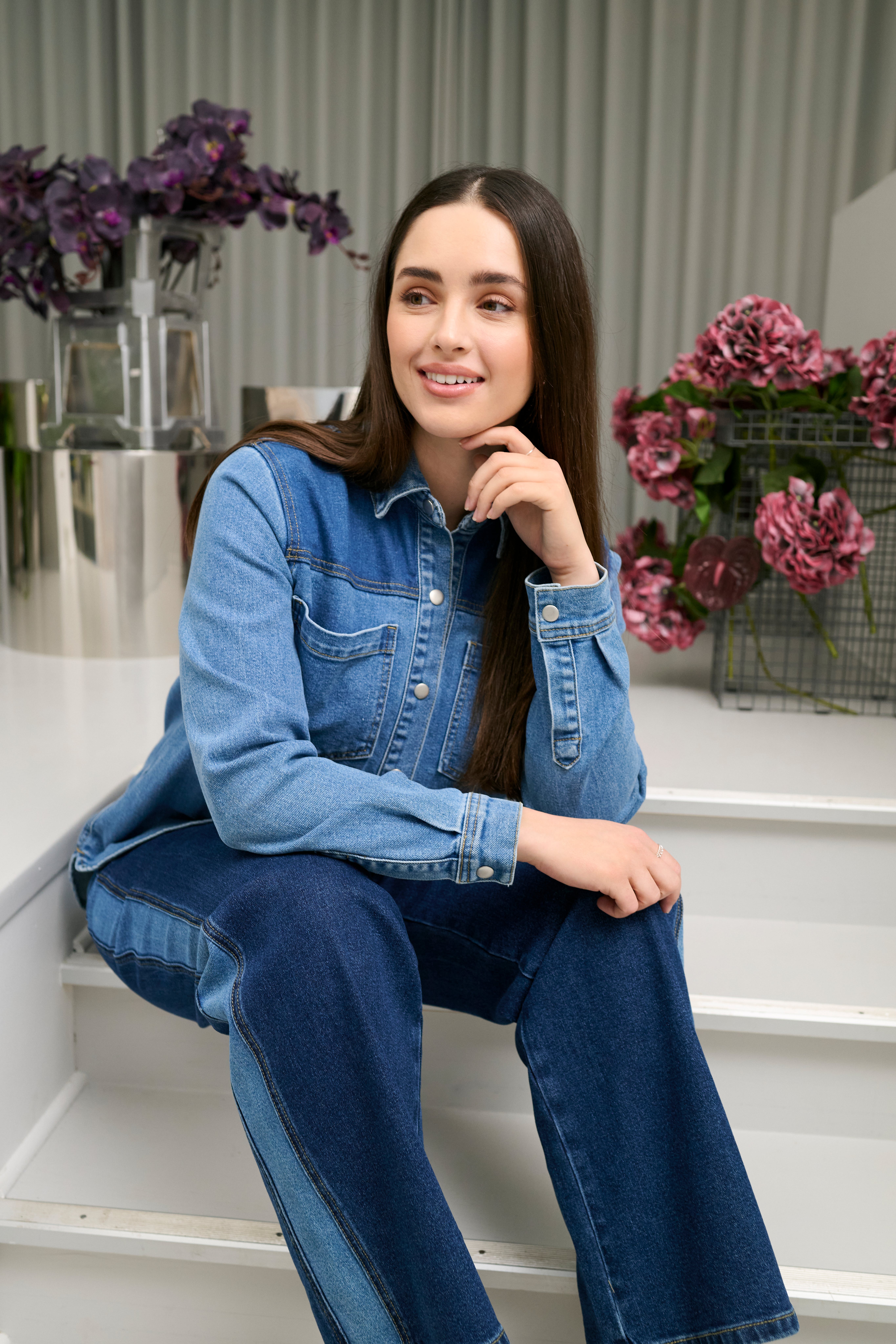 KAsandra Denim Shirt LOCATION NONE 10552389-102989