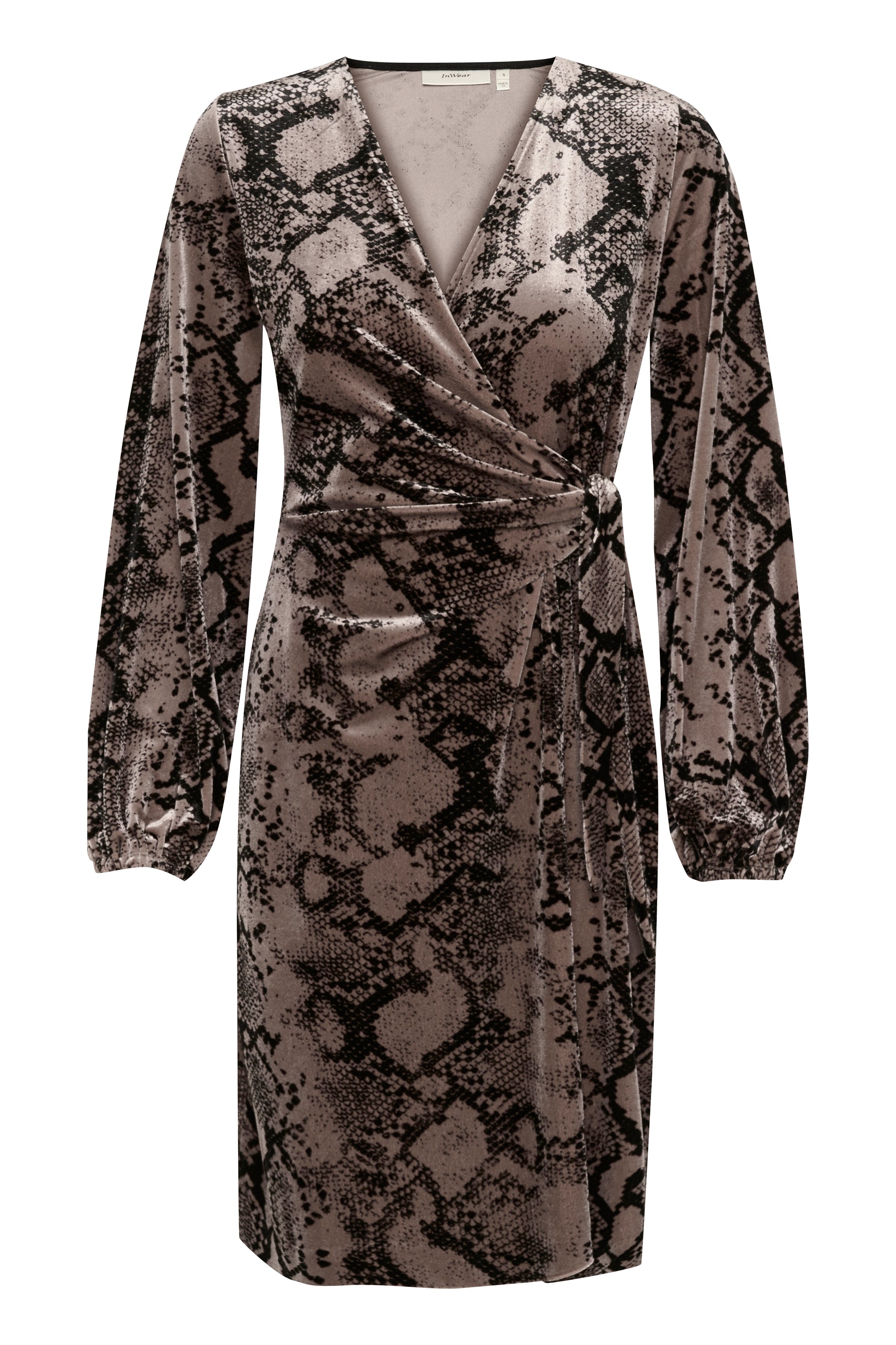 BrynnIW Goriel Velour Wrap Dress PACK FRONT 30110083-194008