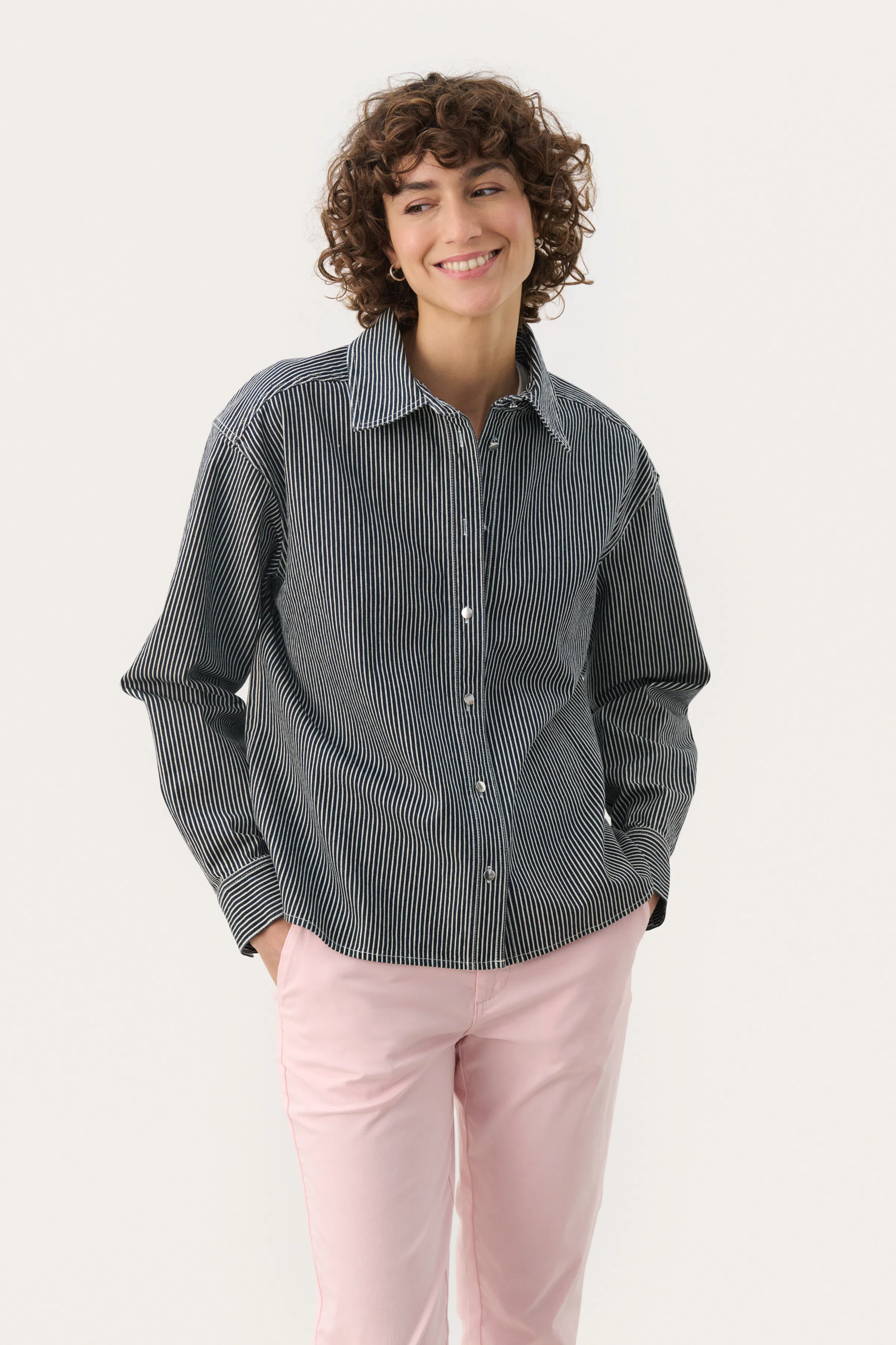 MyraPW Blouse in birch / white colour