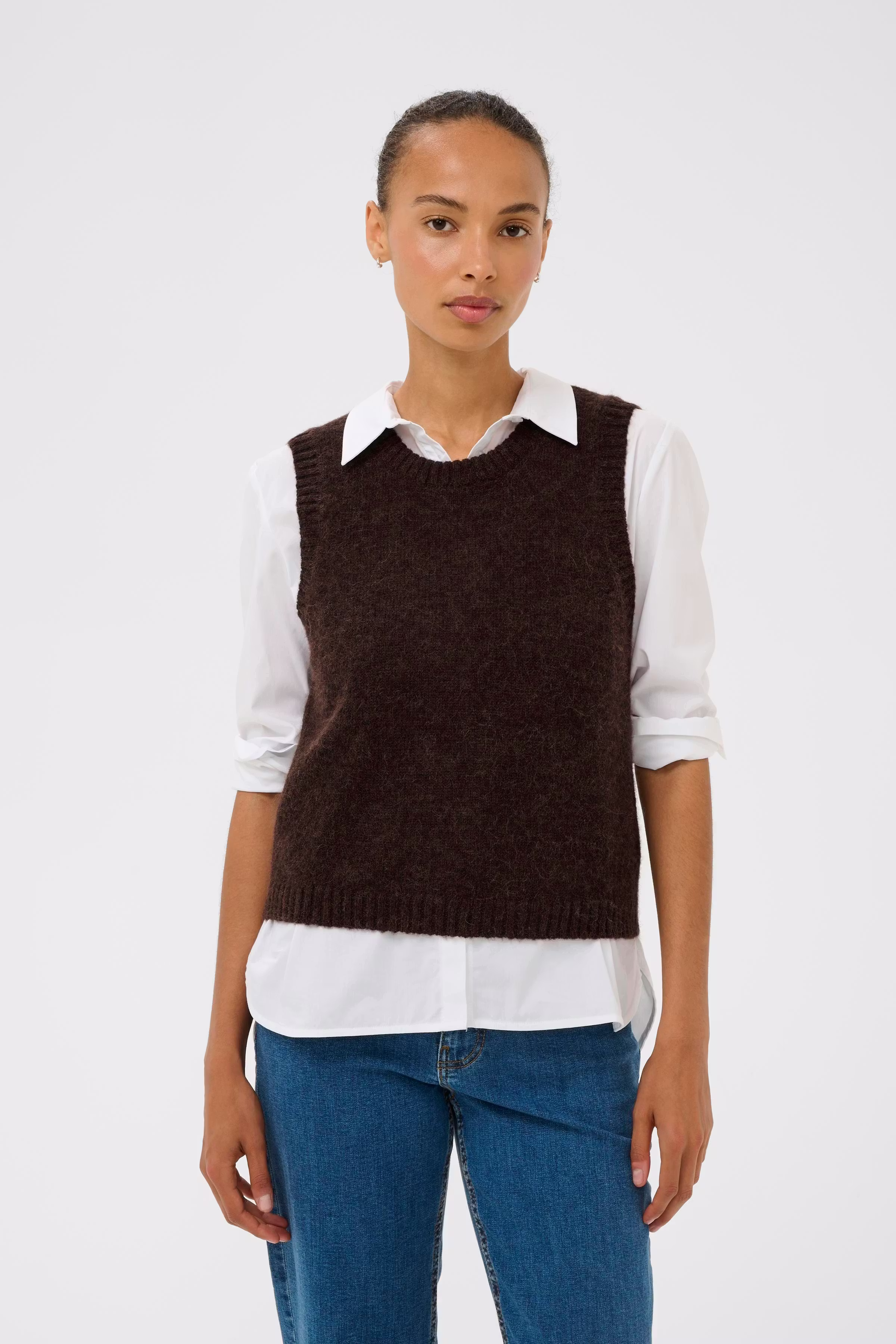 KatalinaPW Stickad väst LOOKBOOK FRONT 30306346-191106