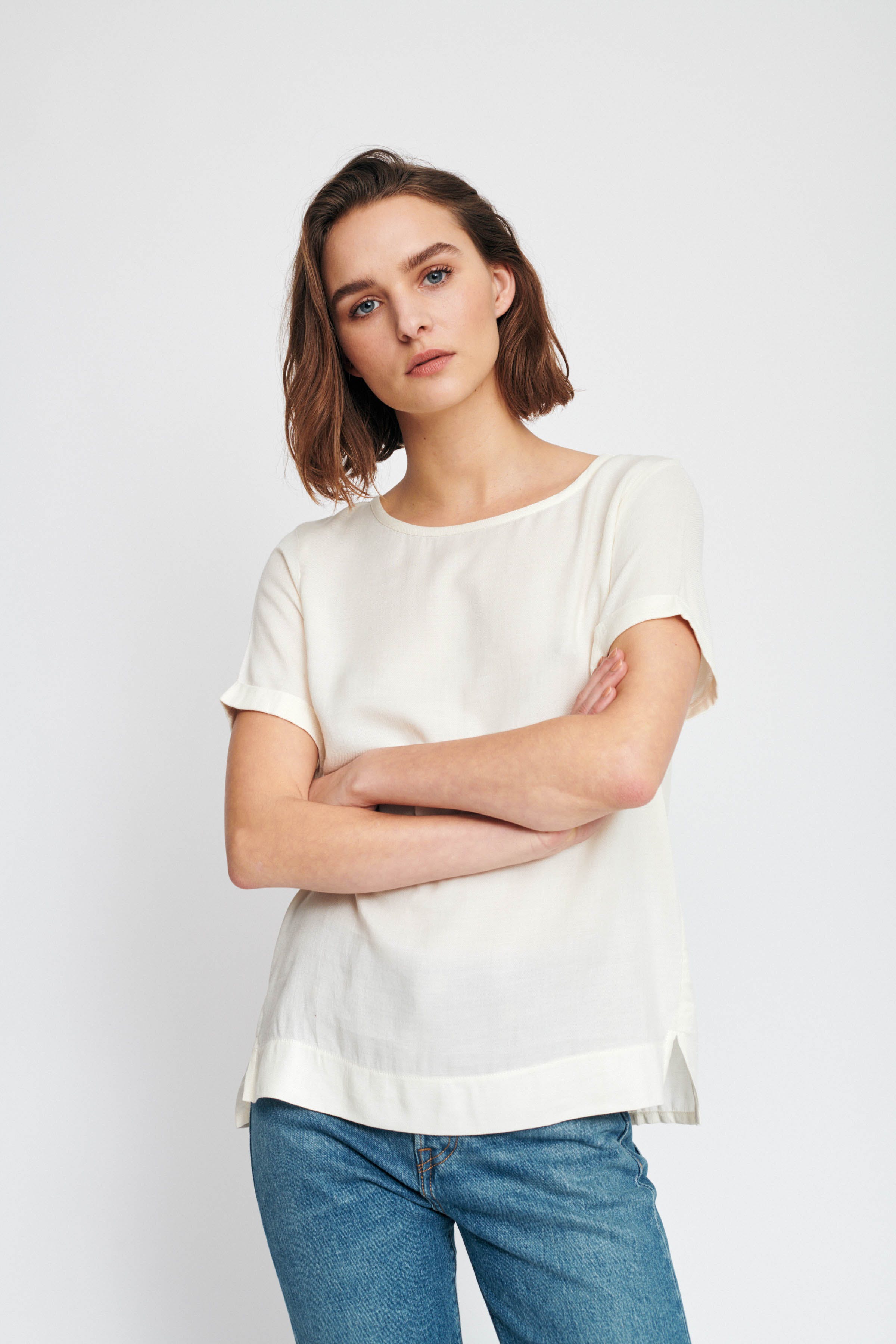 Blouse korte Mouw LOOKBOOK FRONT 30103947-10051