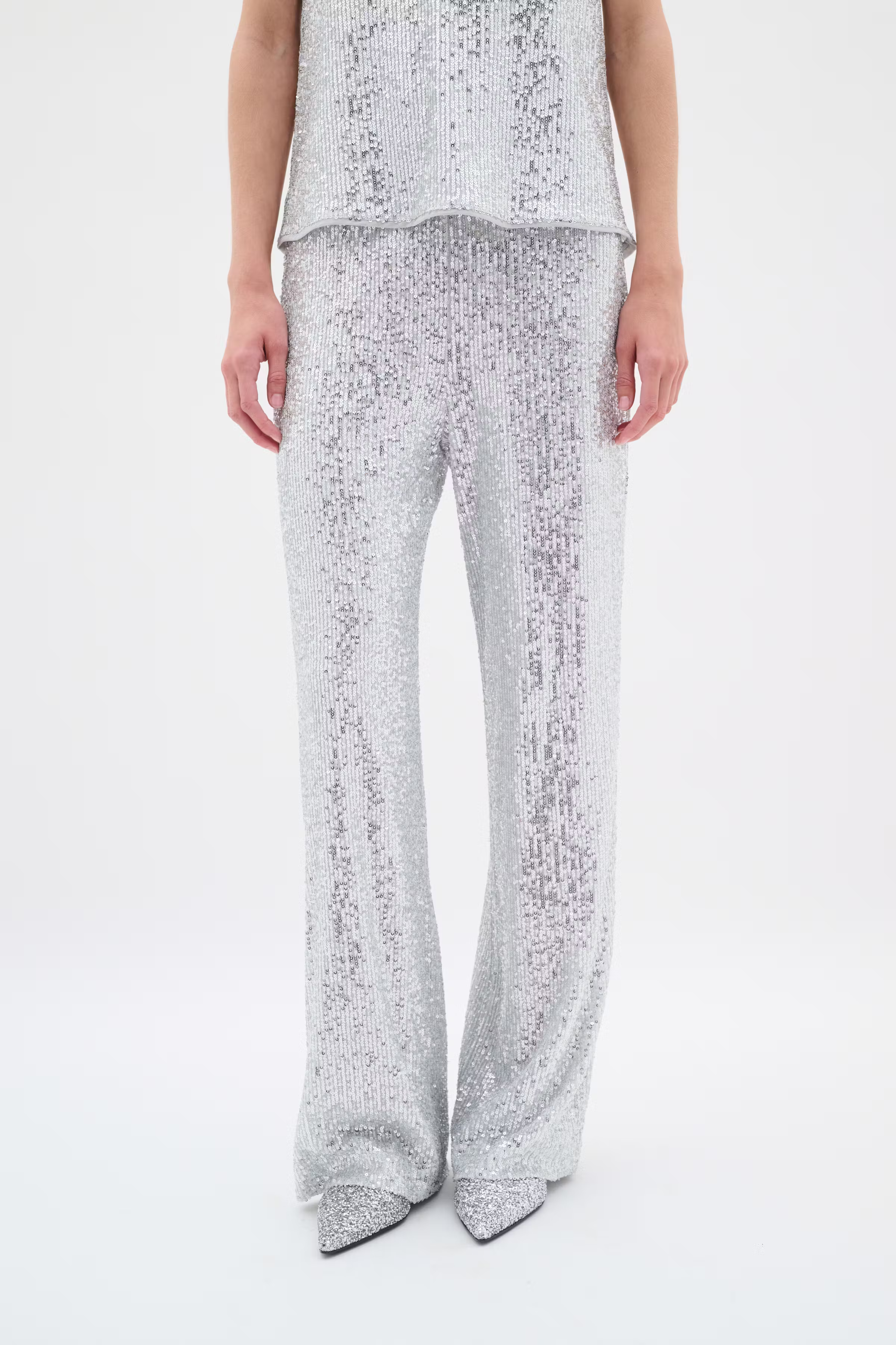 BarbaraIW Sequin Trousers LOOKBOOK FRONT 30110081-300030