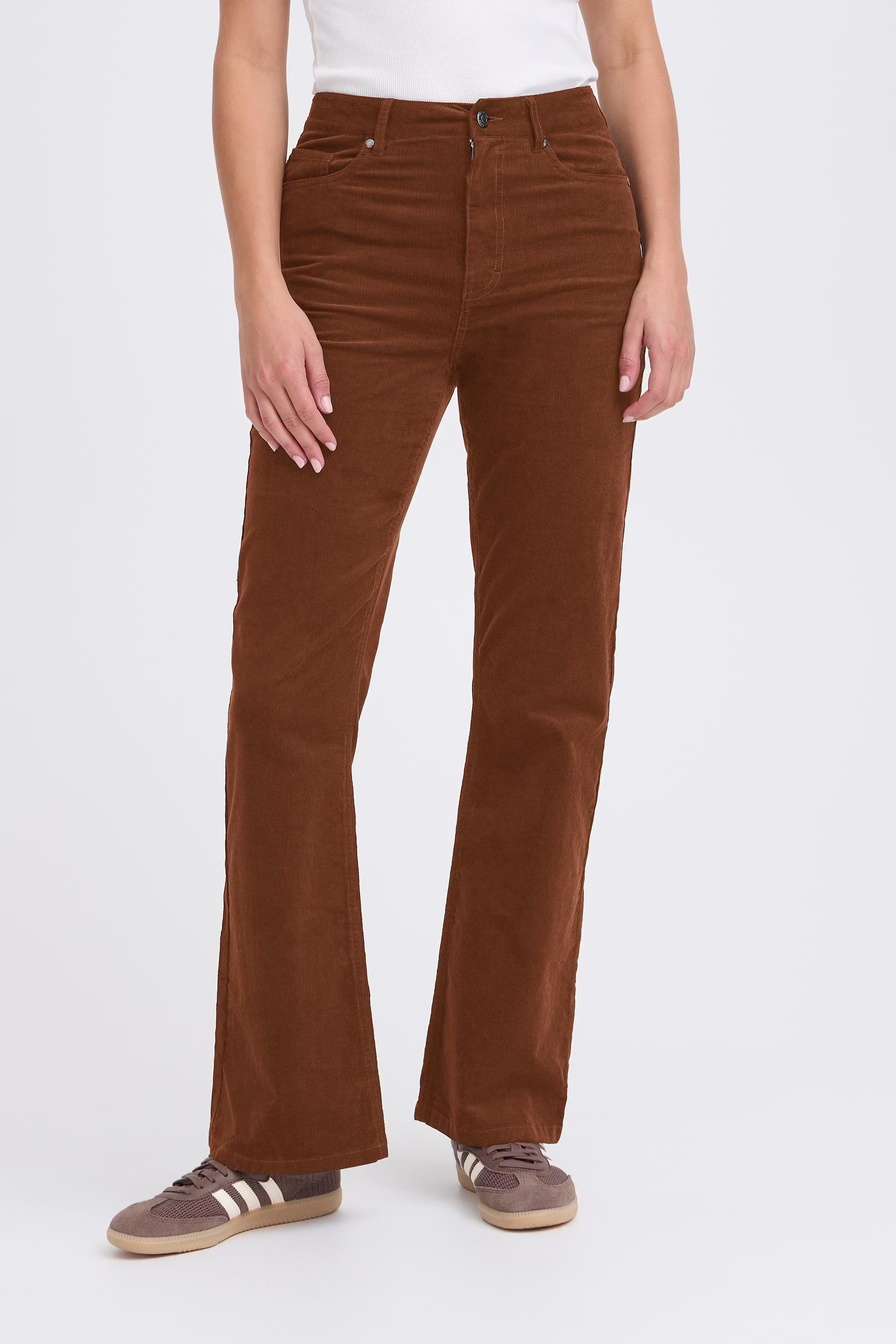PZSALLY Ultra High Waist Bootcut Bukser LOOKBOOK FRONT 50210072-181027