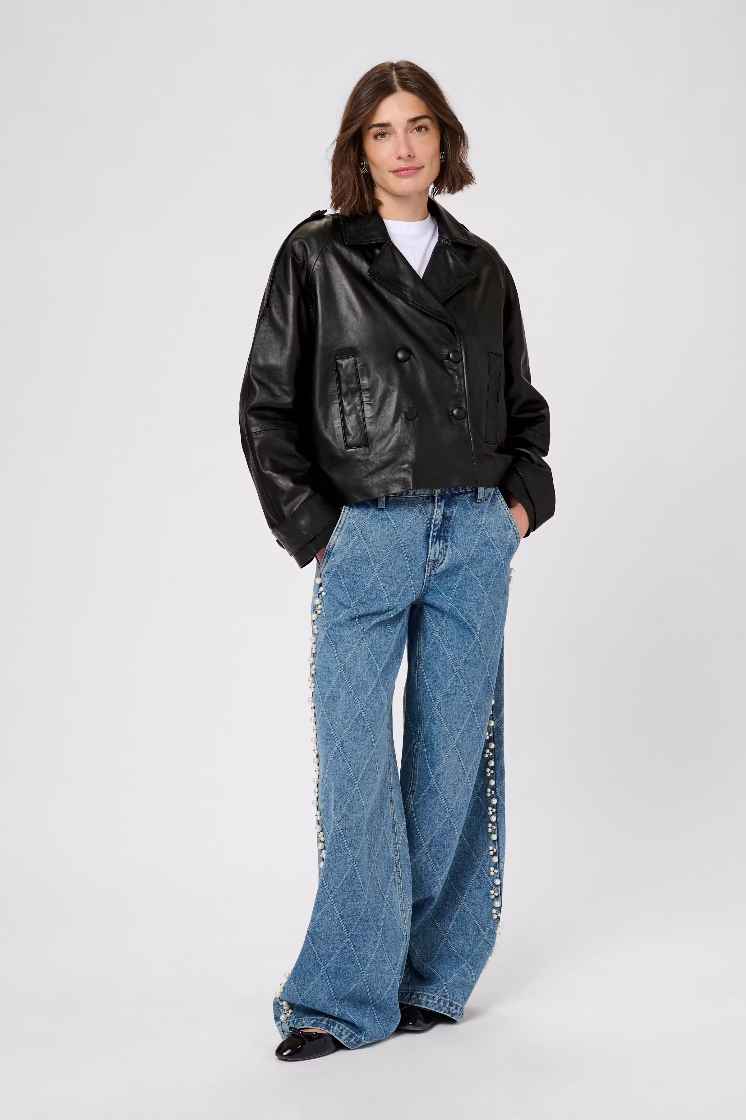 CUlima Lederjacke LOOKBOOK FRONT 50112349-500012