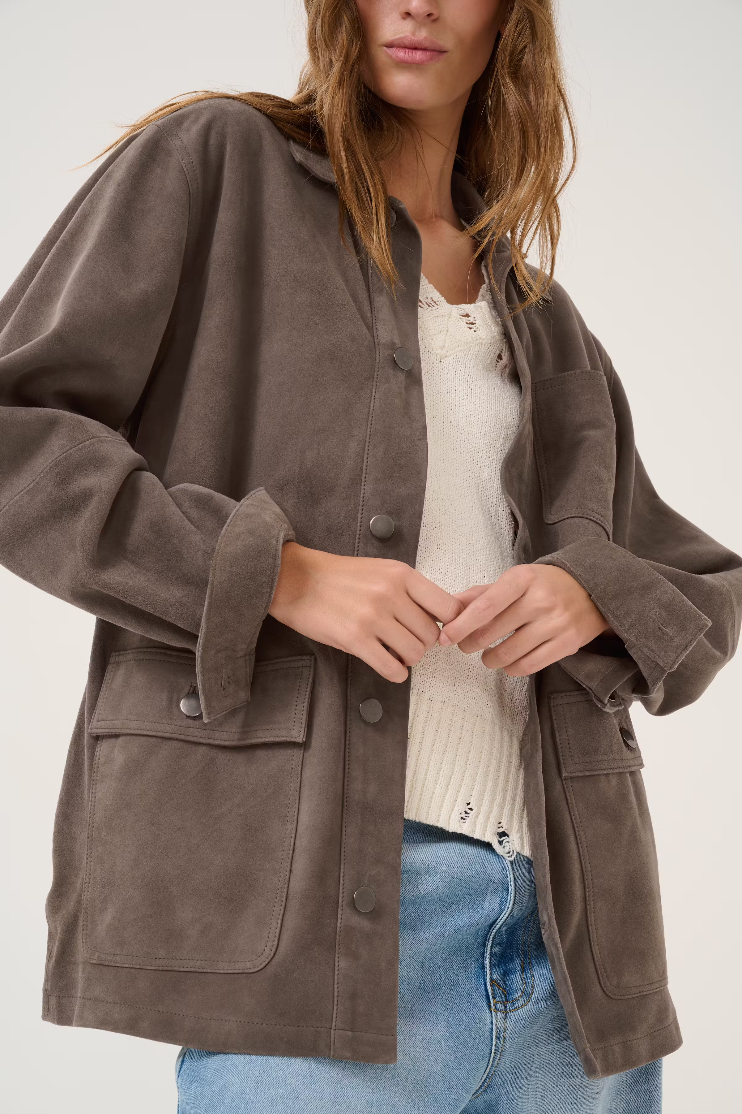 OllyMW Suède jas LOOKBOOK DETAIL 10705103-190810