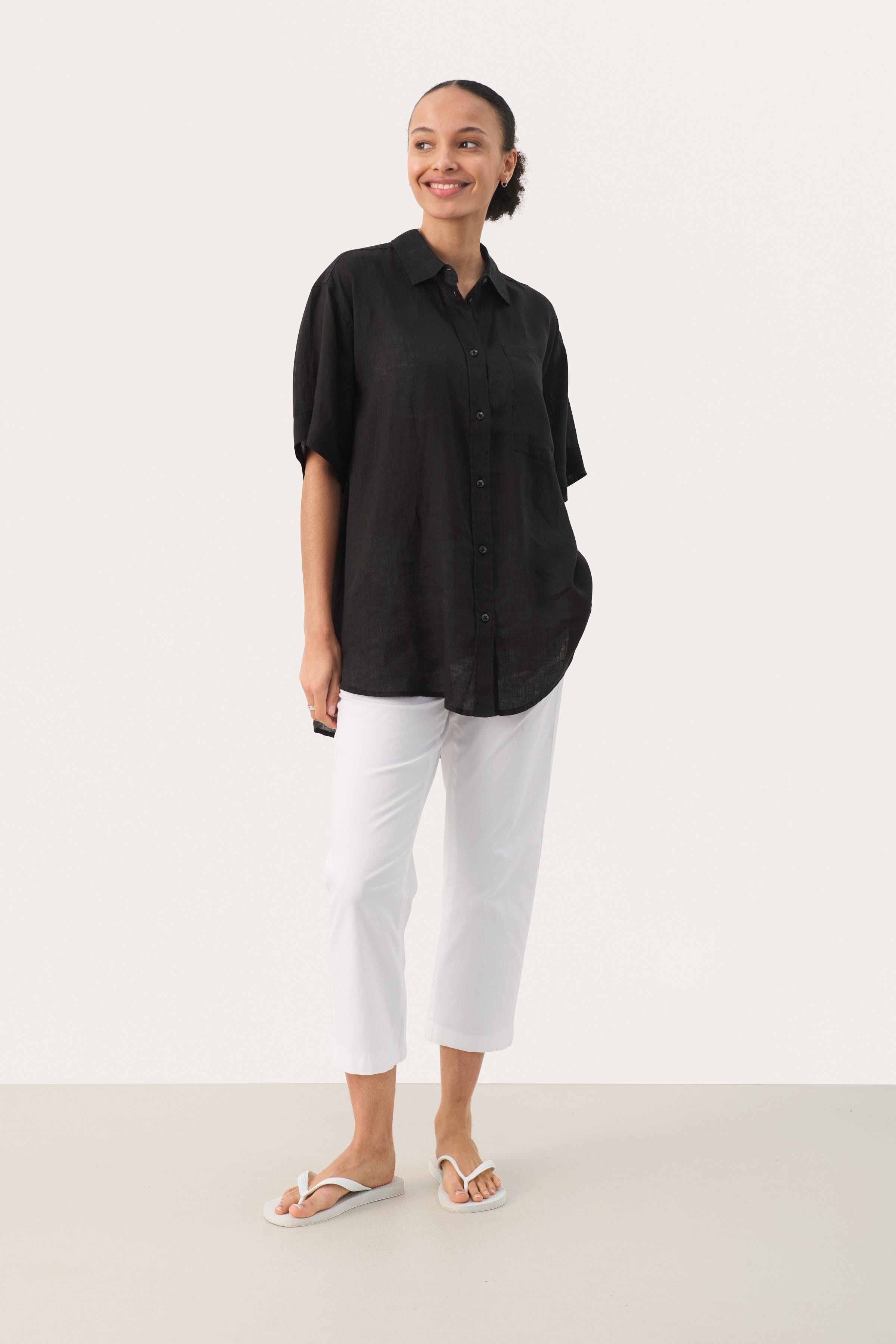 GarinePW Kurzärmliges Leinenhemd LOOKBOOK FRONT 30308749-194008