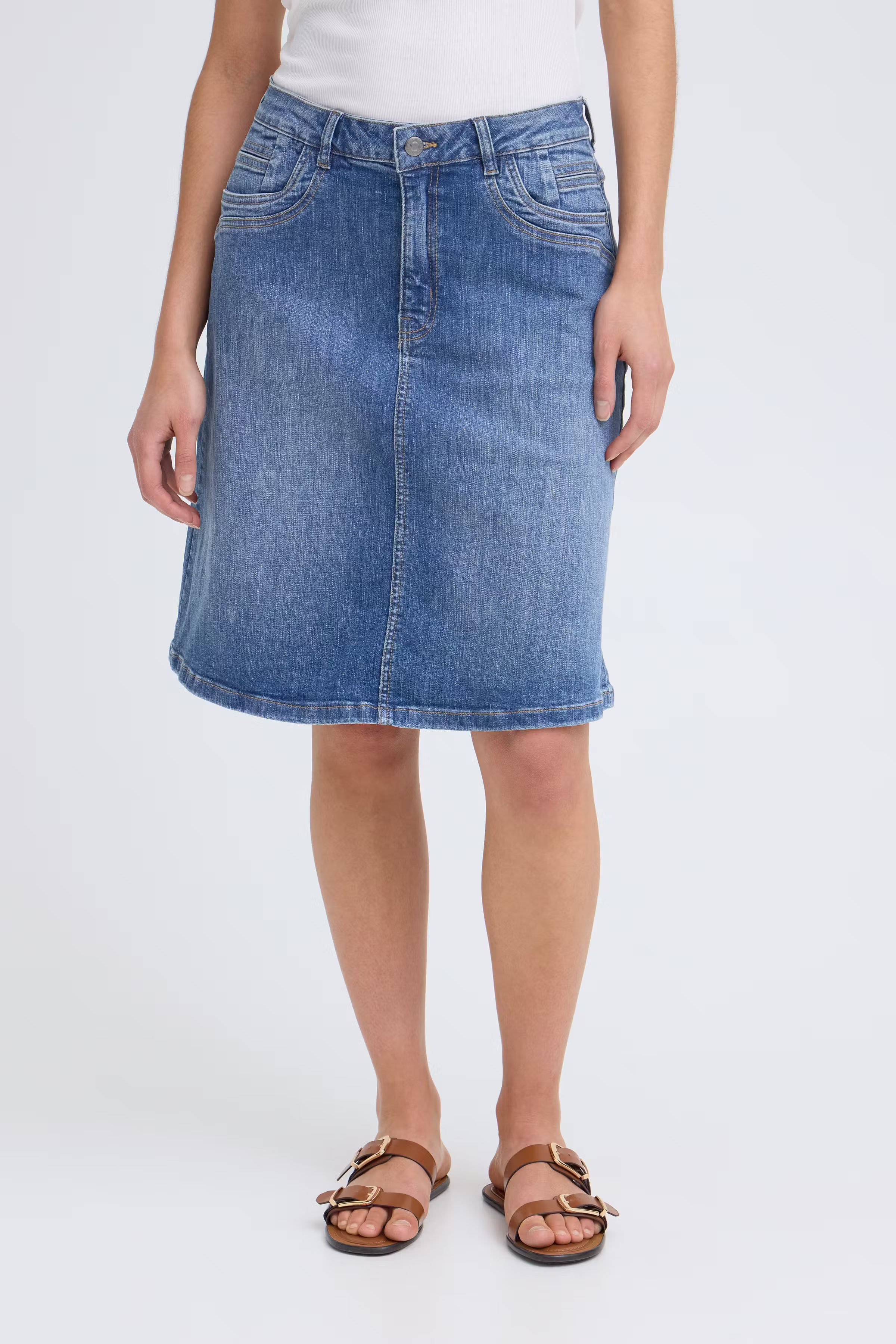 PZKATJA Skjørt LOOKBOOK FRONT 50208832-200005