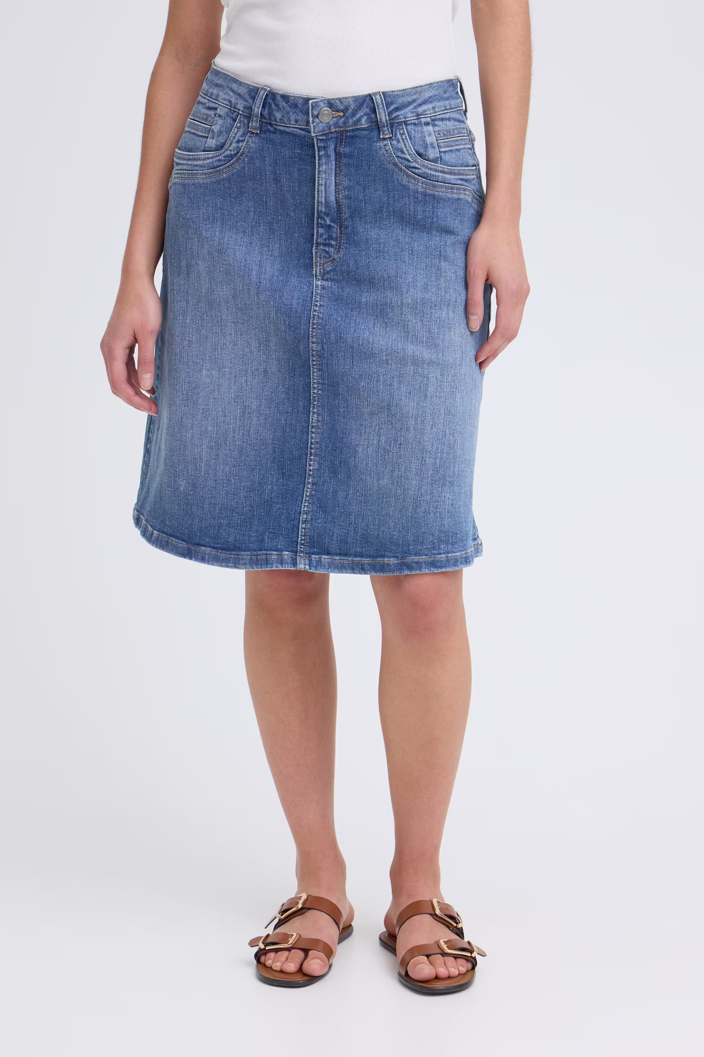 PZKATJA Skjørt LOOKBOOK FRONT 50208832-200005