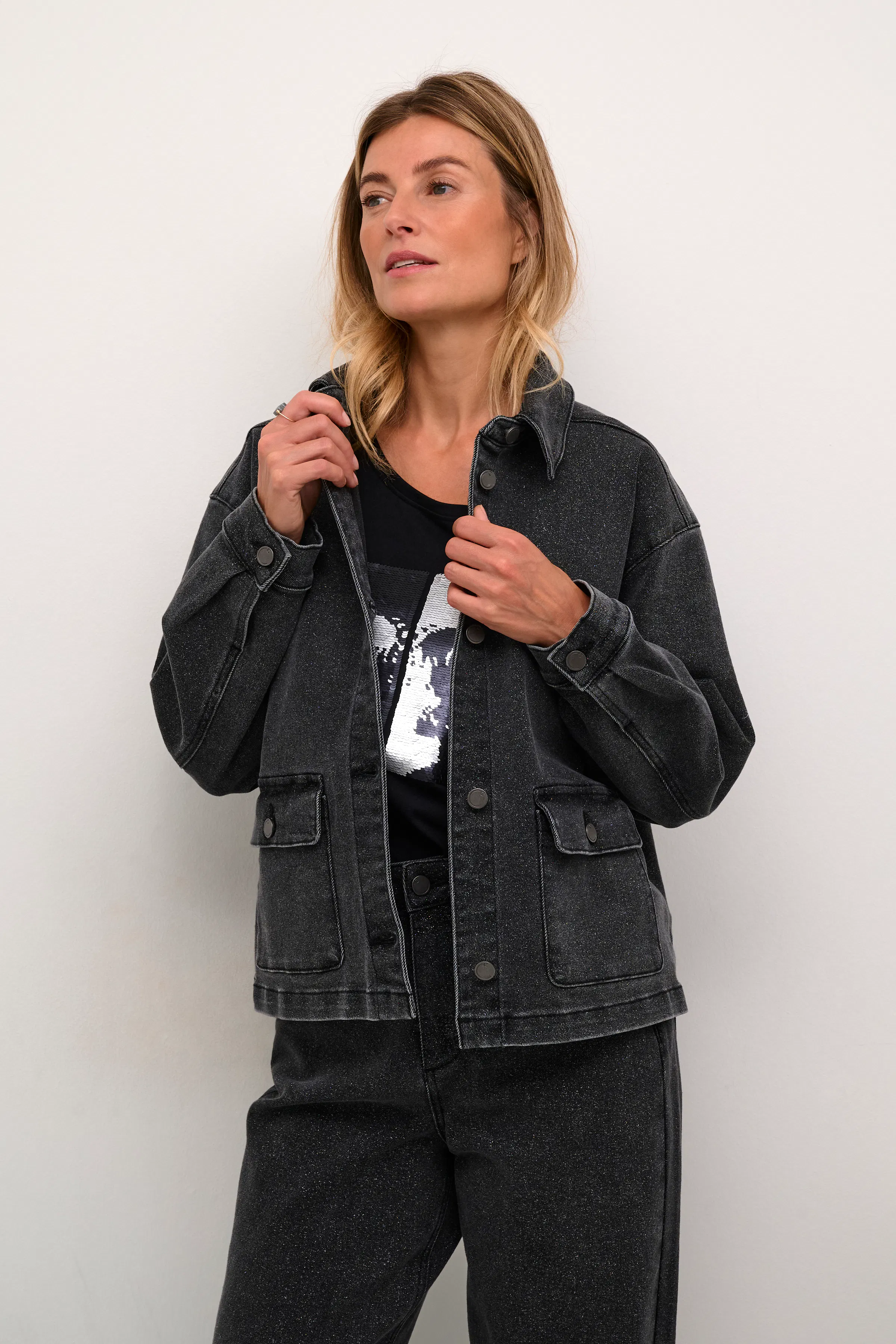 CRTrish Jeansjacka LOOKBOOK FRONT 10613150-106599