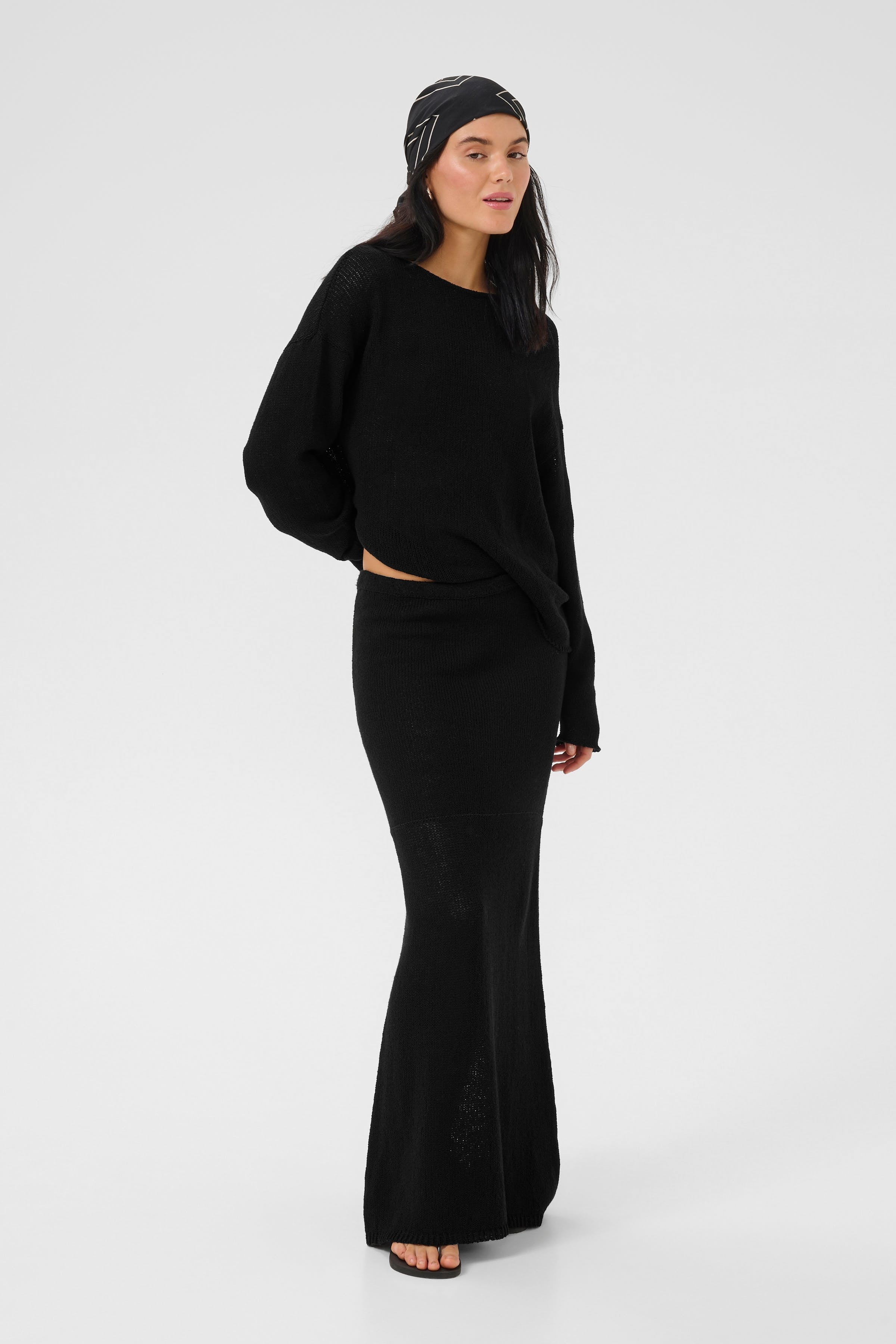 DivaMW Strikket hørbluse LOOKBOOK DETAIL 10704716-100031