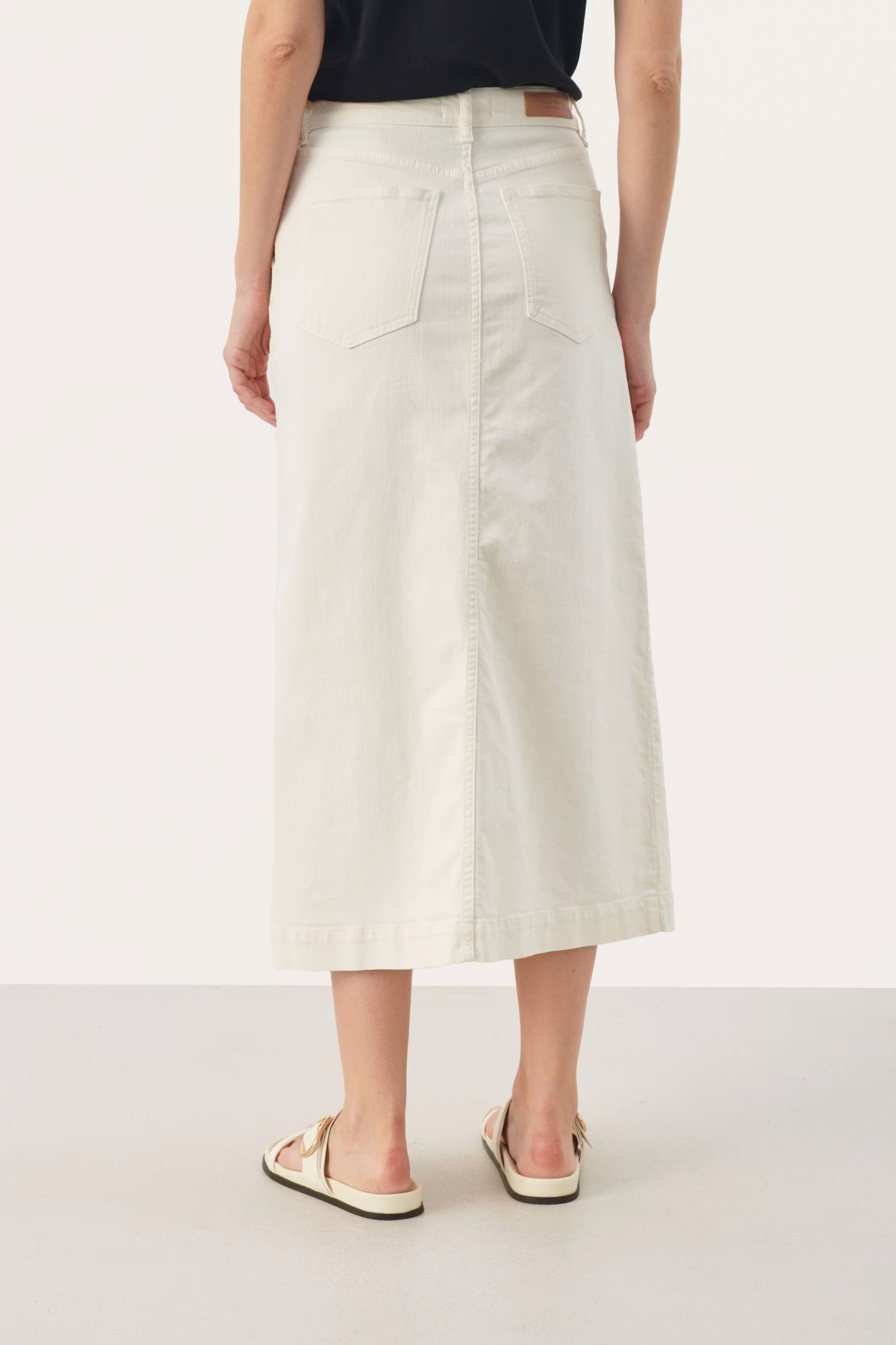 CaliahPW Long denim skirt LOOKBOOK BACK 30308738-120601