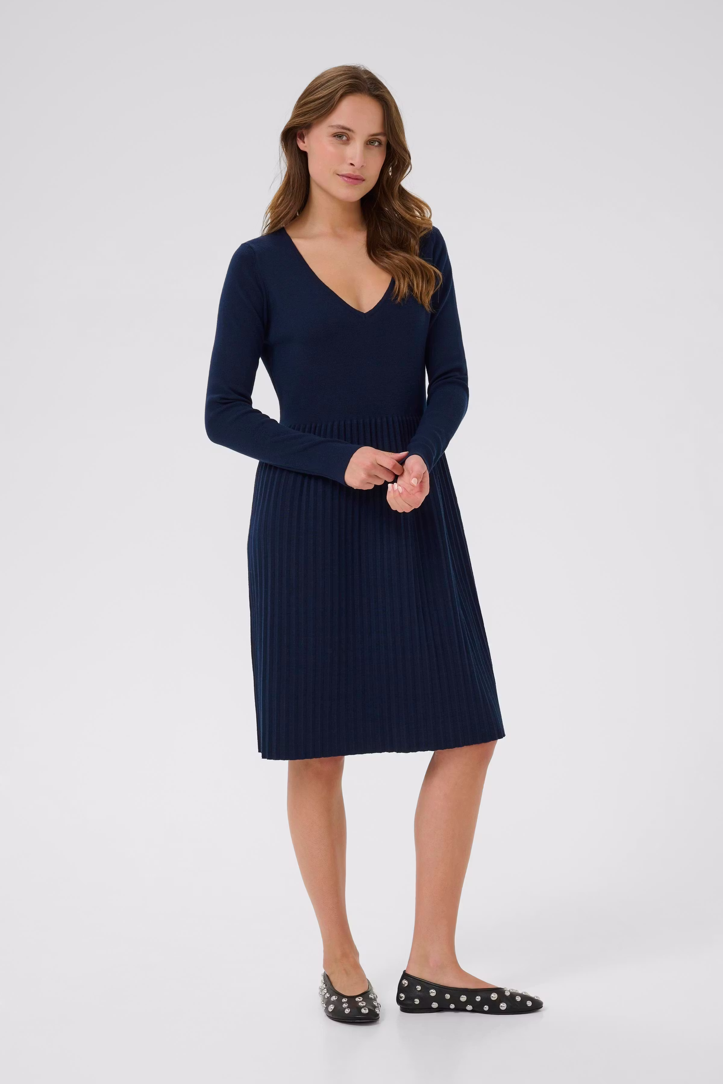 CUjaniz Stickad klänning LOOKBOOK FRONT 50112870-194011