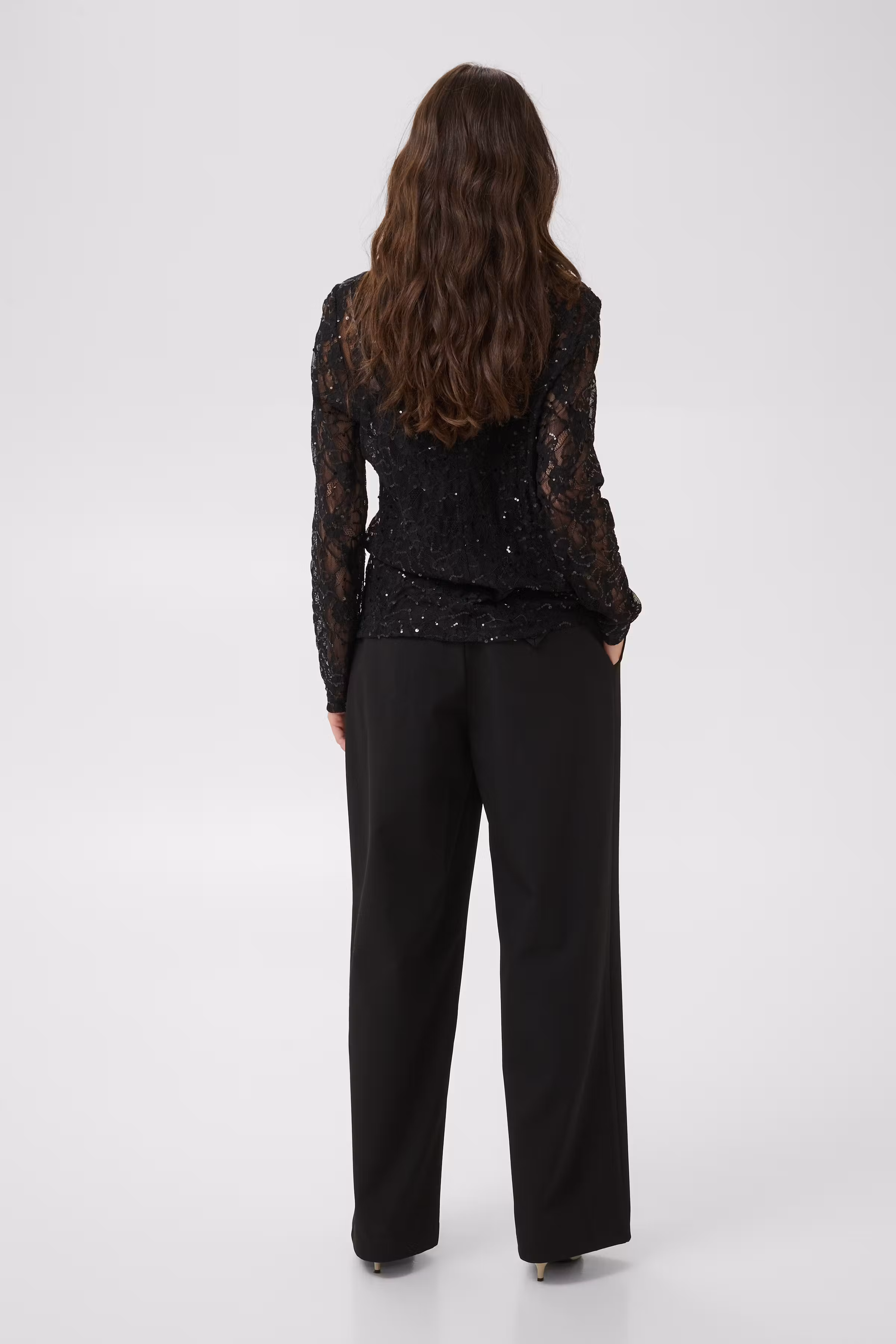 CUROBIN Spetsblus med paljetter LOOKBOOK BACK 50114074-194008