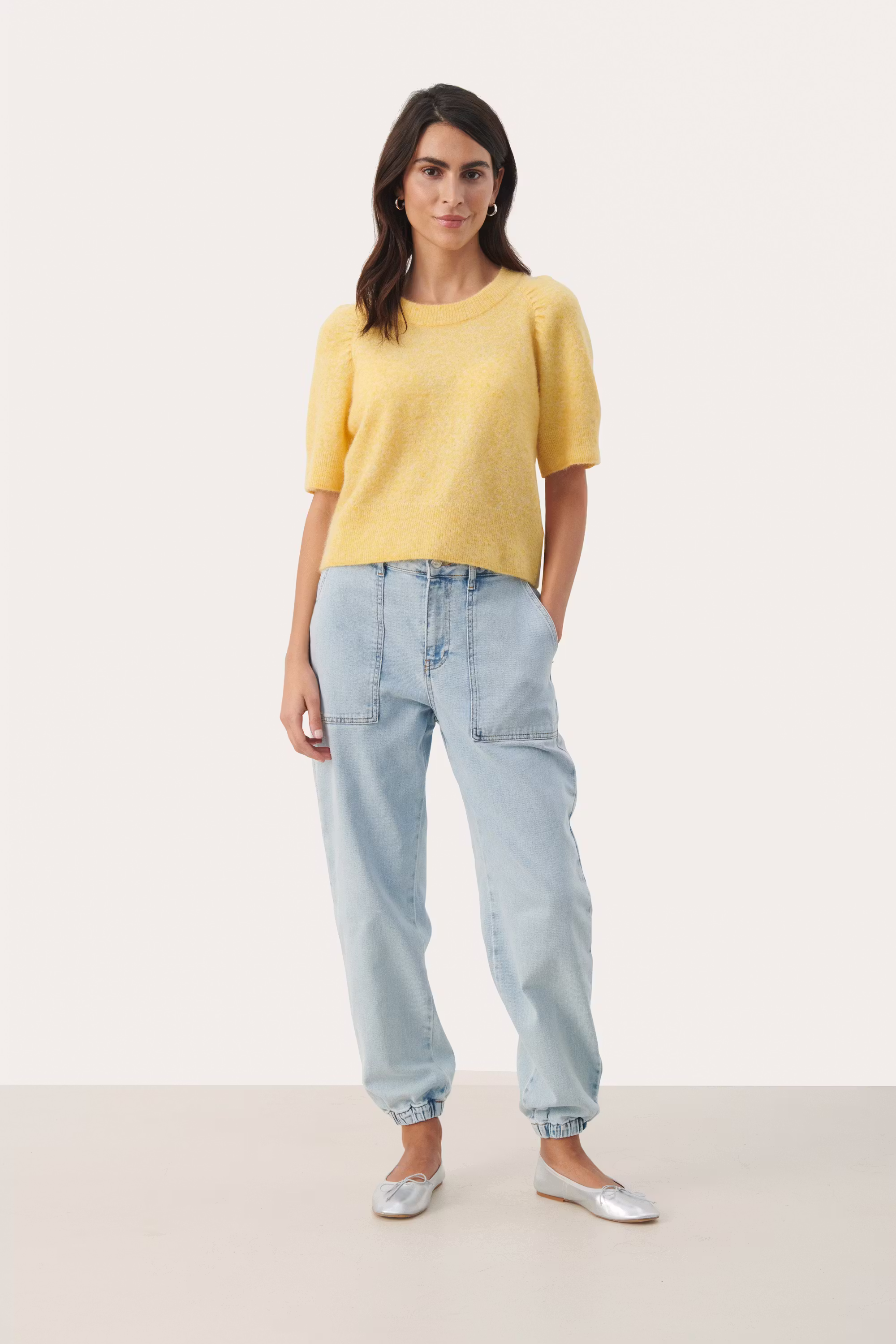 EsperanzaPW Kortermet strikkegenser LOOKBOOK FRONT 30308446-1308221