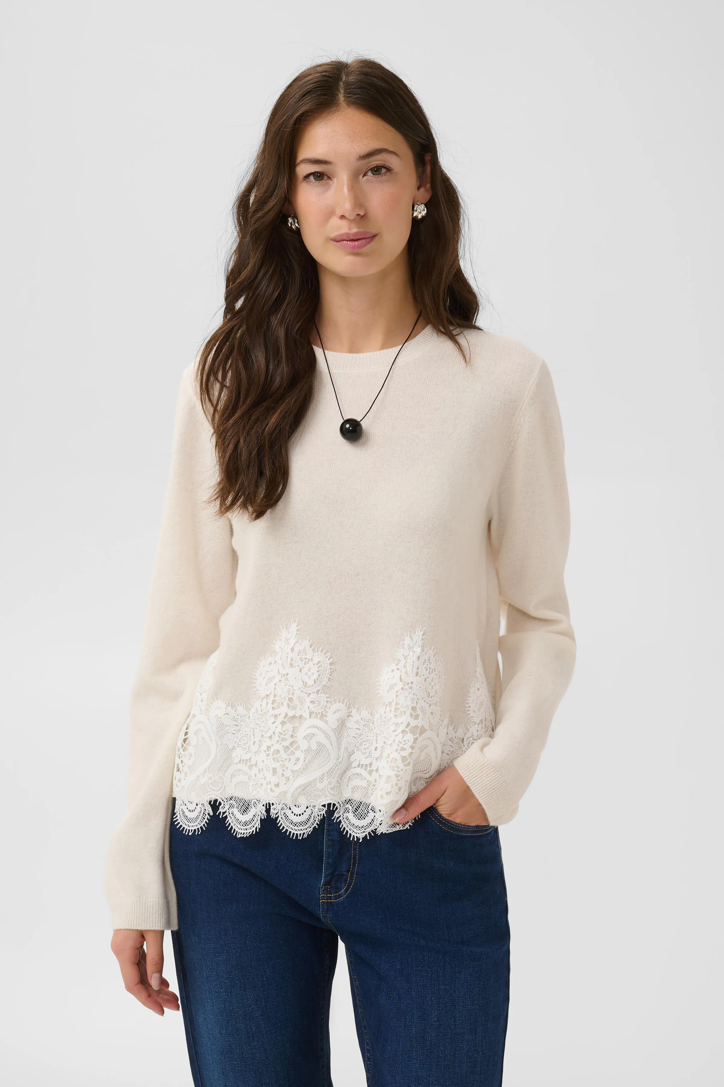 CUJACKLYN Pullover med spets LOOKBOOK FRONT 50114062-110601