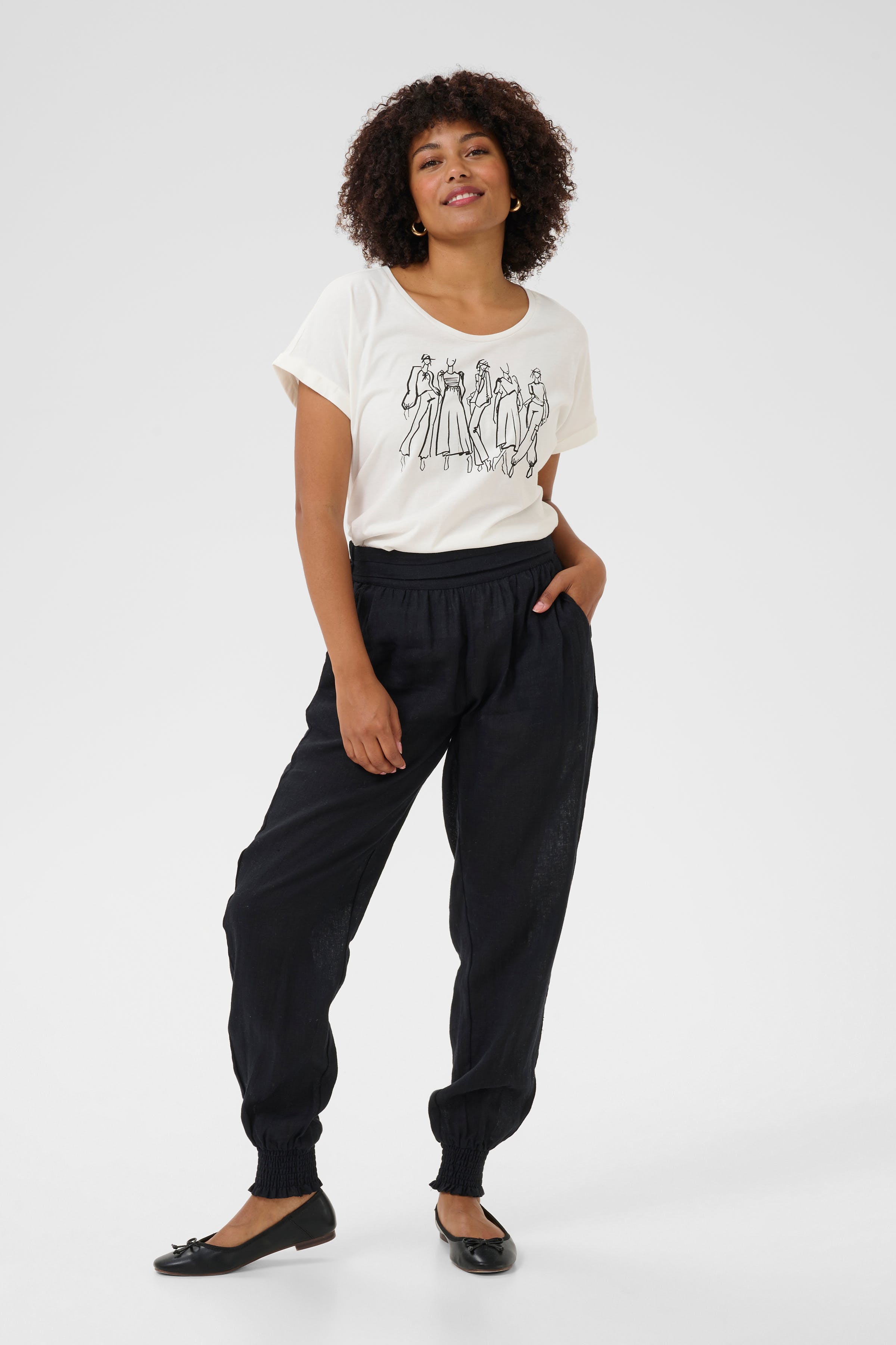 CRBellis Linnen broek LOOKBOOK FRONT 10613505-100120