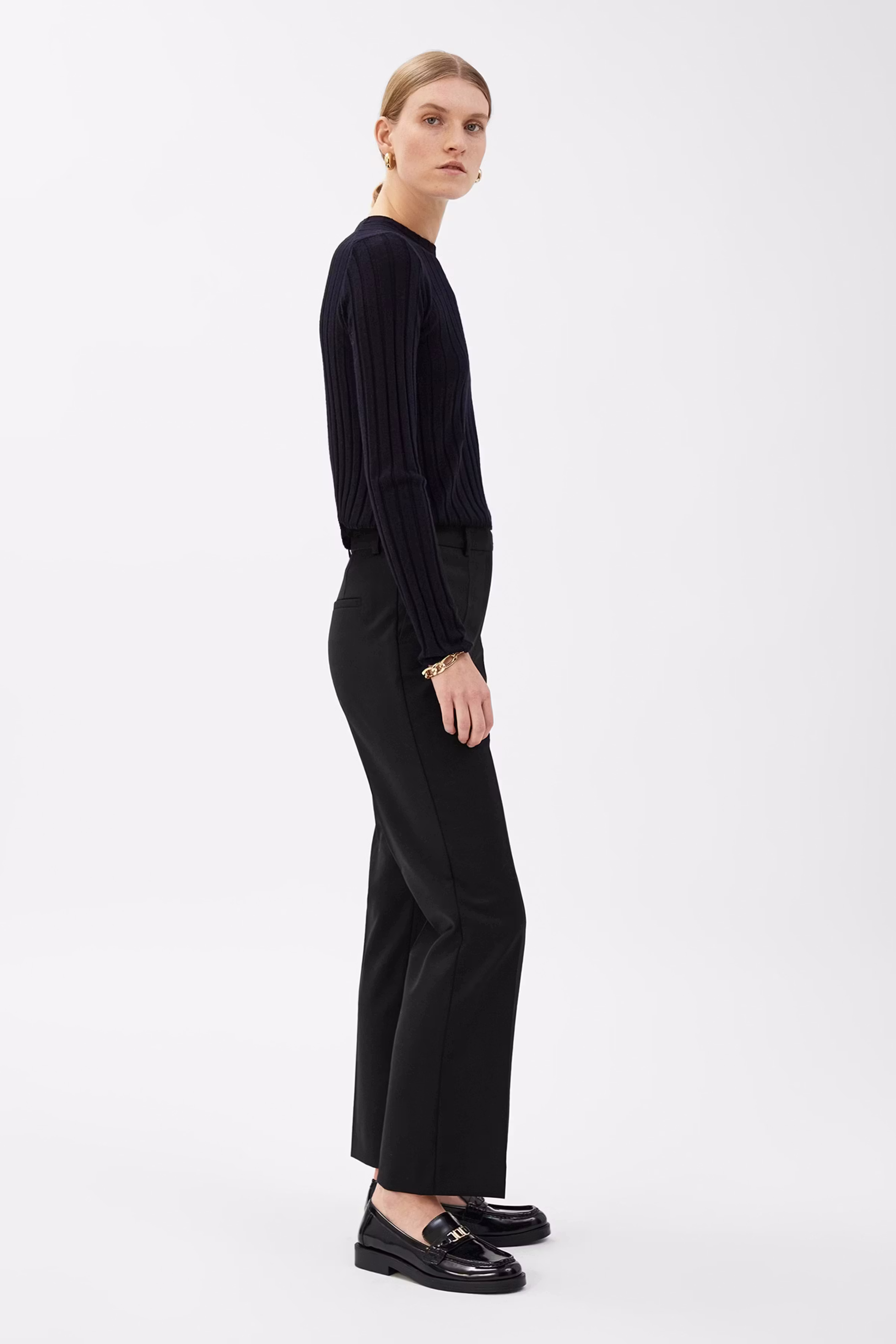 POLINA Trousers LOOKBOOK FRONT 30600385-BK999