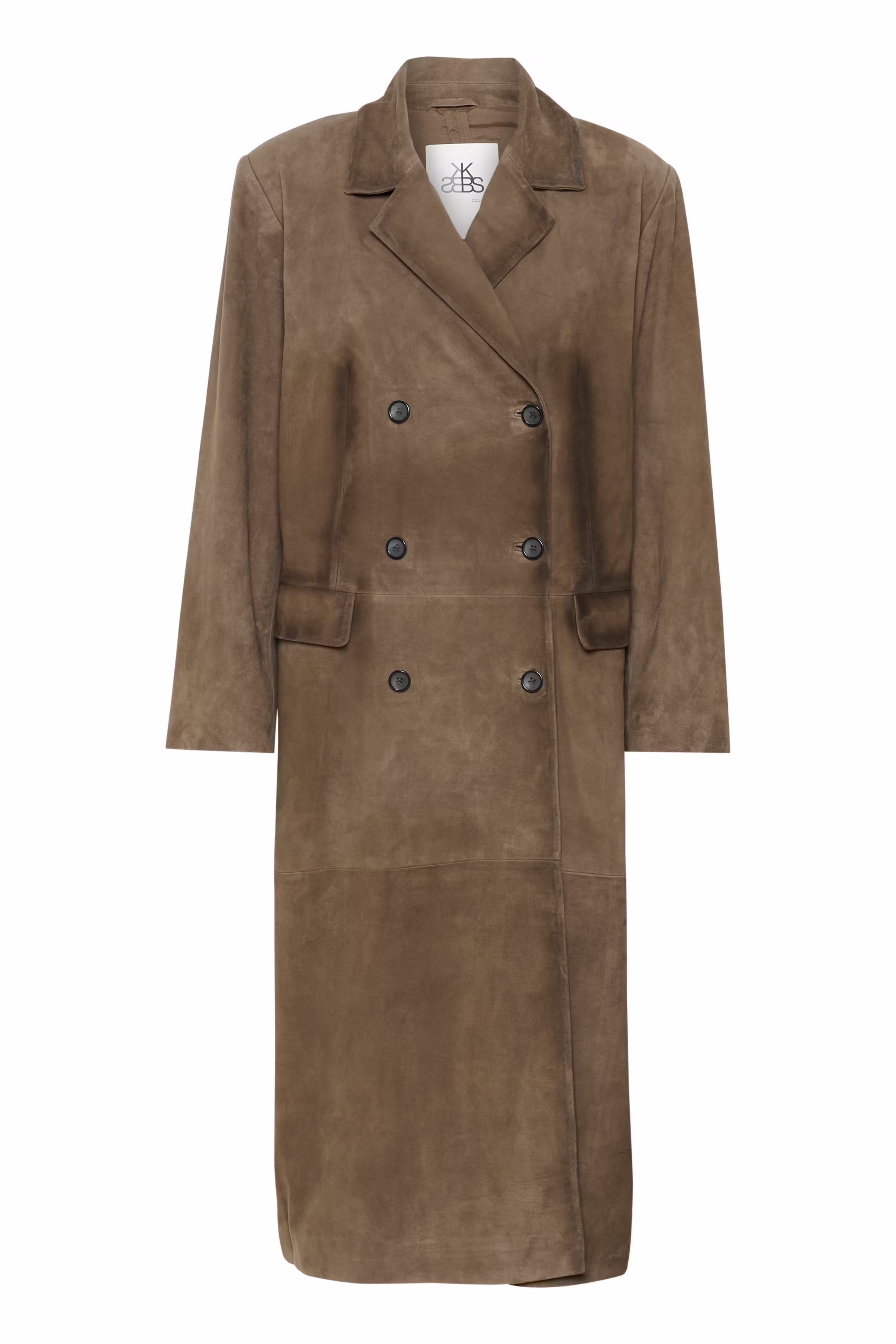 KBTammie Suede coat PACK FRONT 10105330-190809