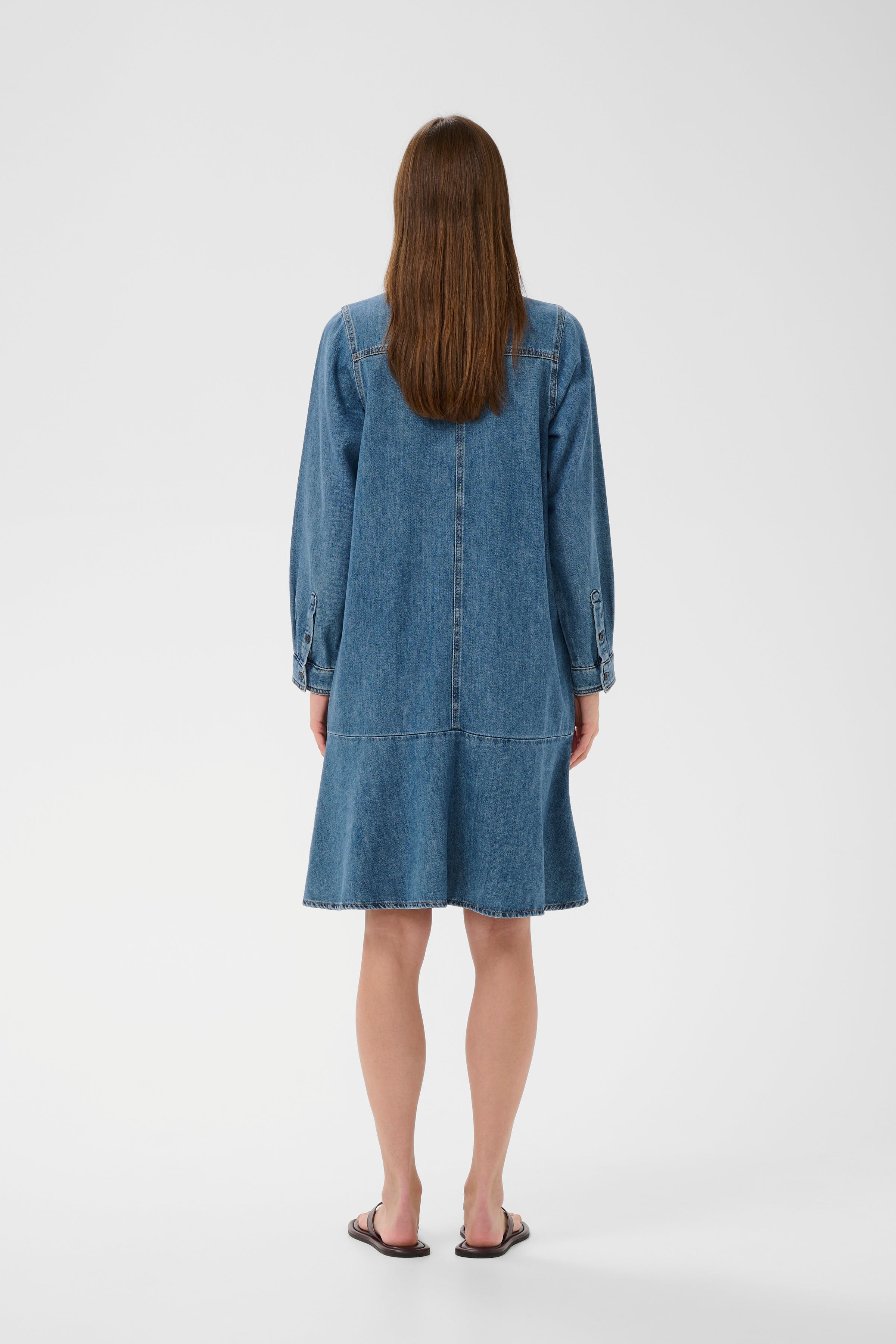 DOPHINAIW Denim Jurk LOOKBOOK BACK 30112323-900006619