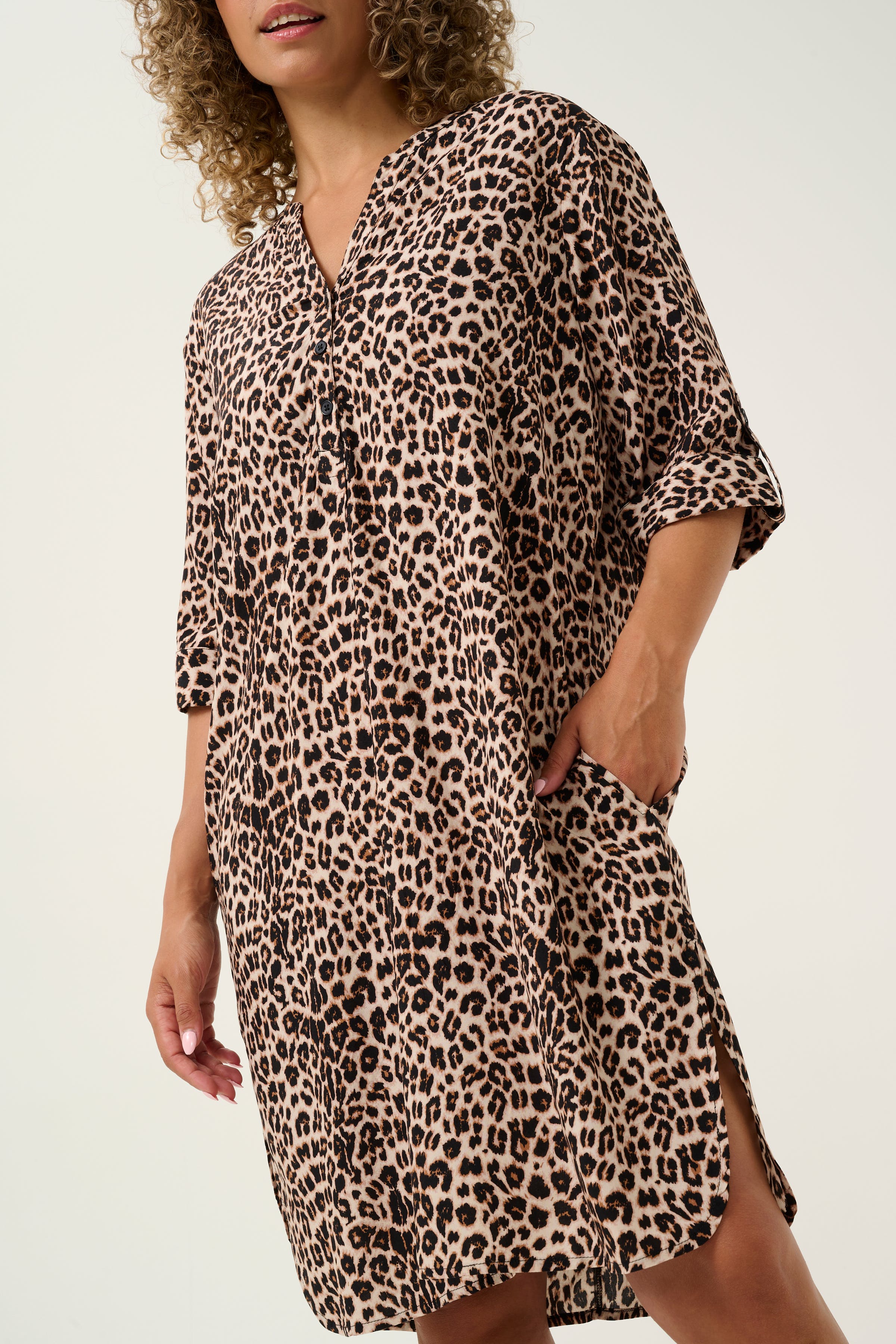 CRTiah Leopard kjole LOOKBOOK DETAIL 10613379-103779