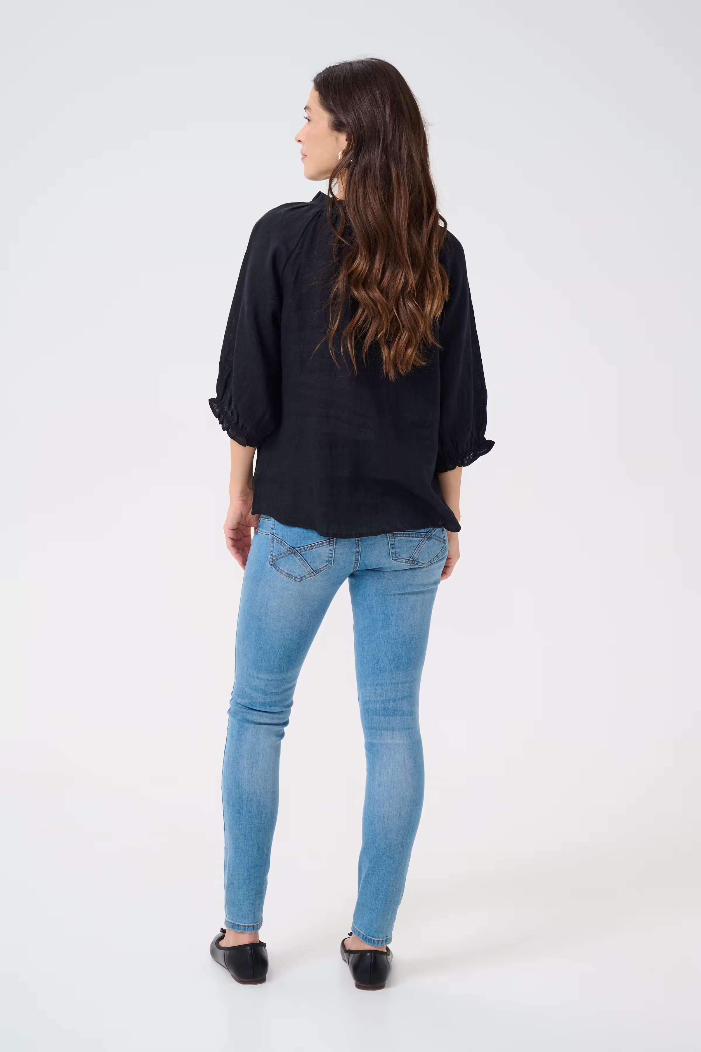 CRBellis Linen blouse LOOKBOOK BACK 10613469-100120