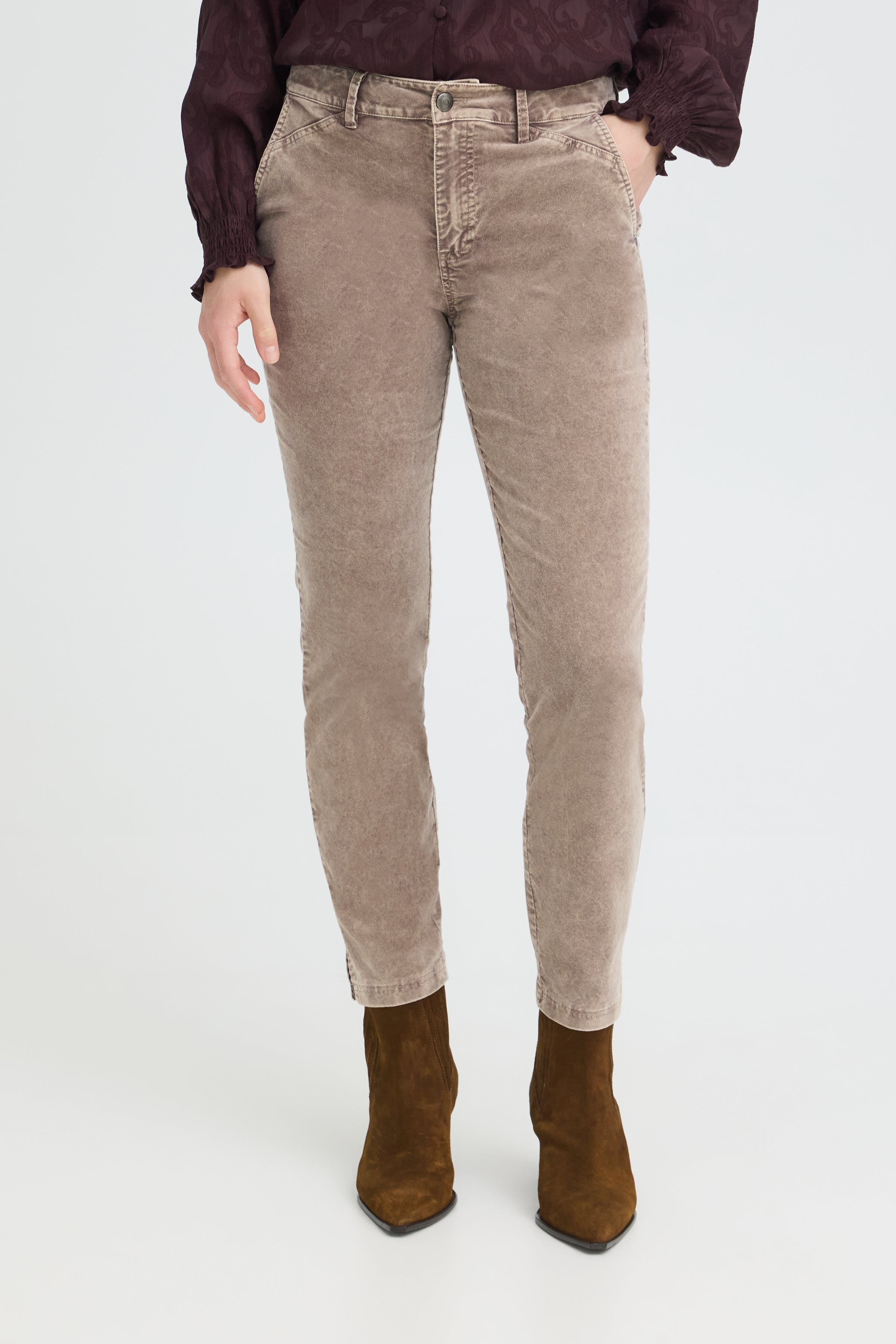 PZFIBA High Waist Skinny Leg Bukser LOOKBOOK FRONT 50209144-181112